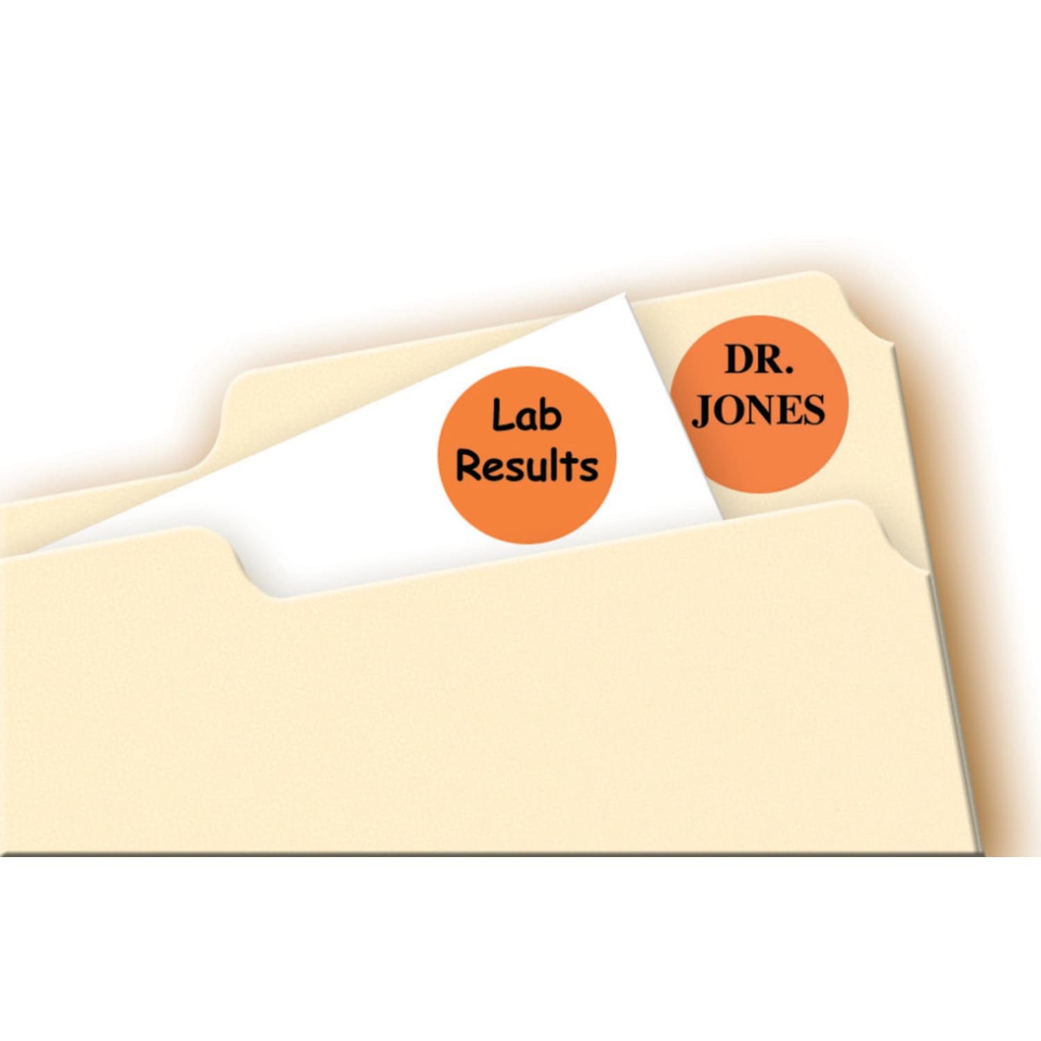 Avery Removable Color-Coding Labels, 5465, Round, 3/4in Diameter, Orange, Pack Of 1,008 - Image 4