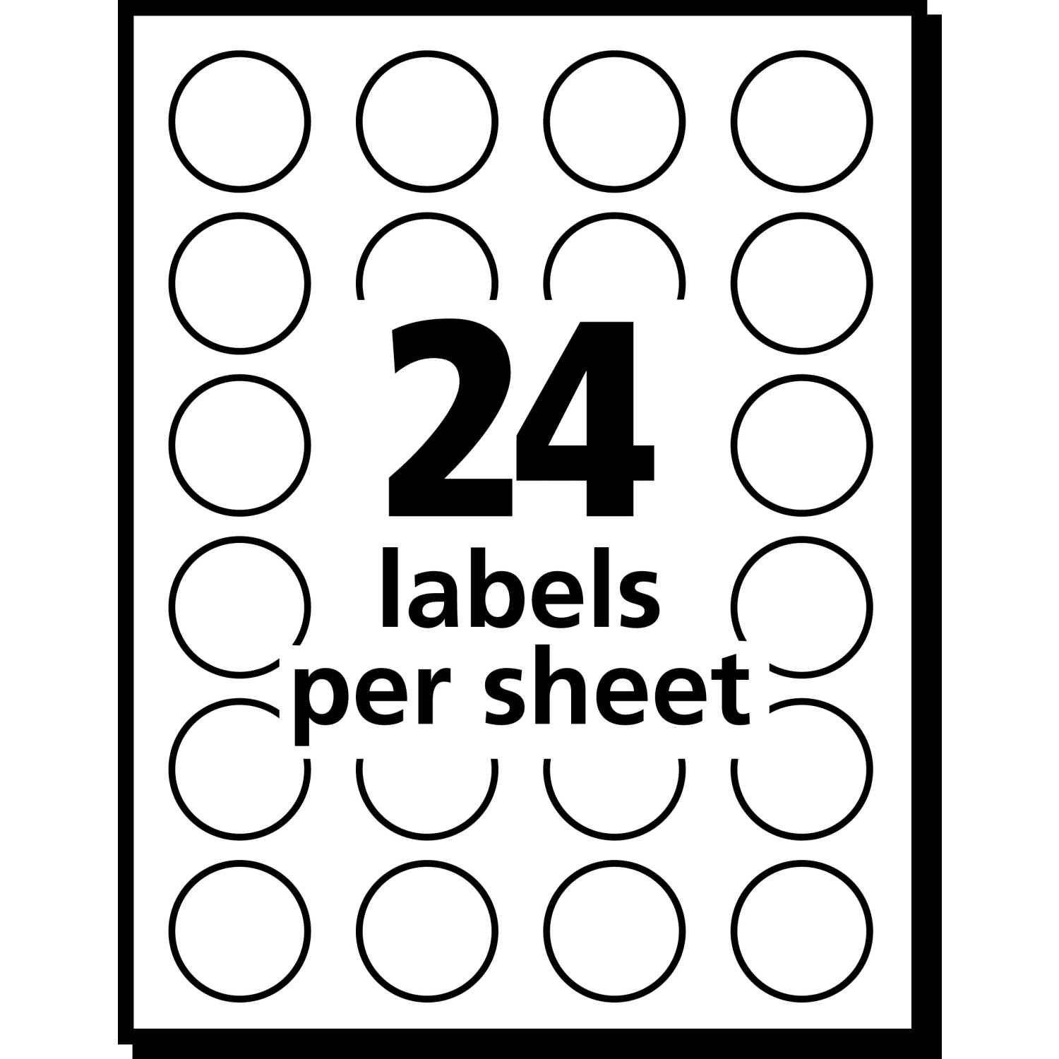 Avery Removable Round Color-Coding Labels, 5471, 3/4in Diameter, Orange Neon, Pack Of 1,008 - Image 4