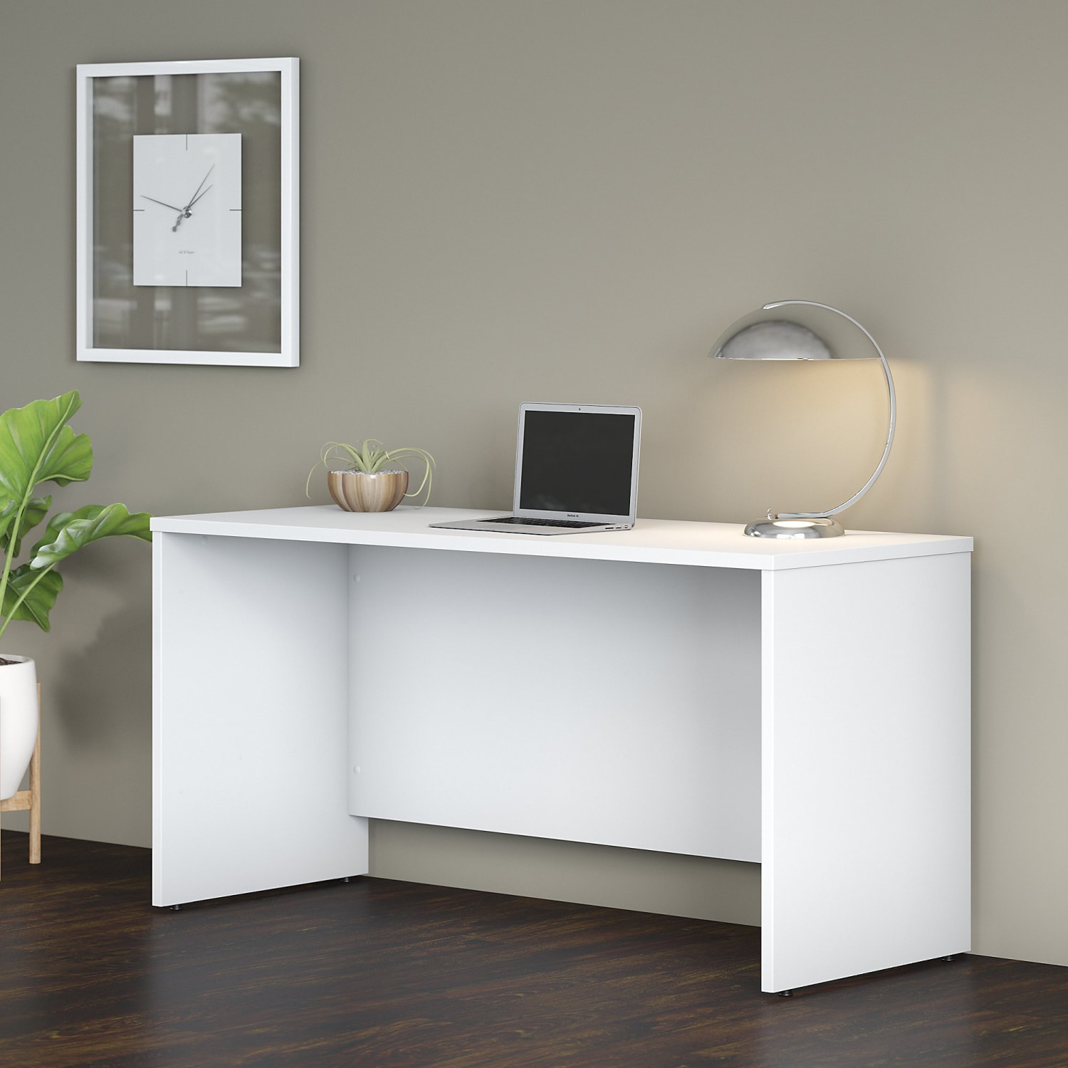 Bush Business Furniture Studio C 60inW Credenza Computer Desk, White, Standard Delivery - Image 3