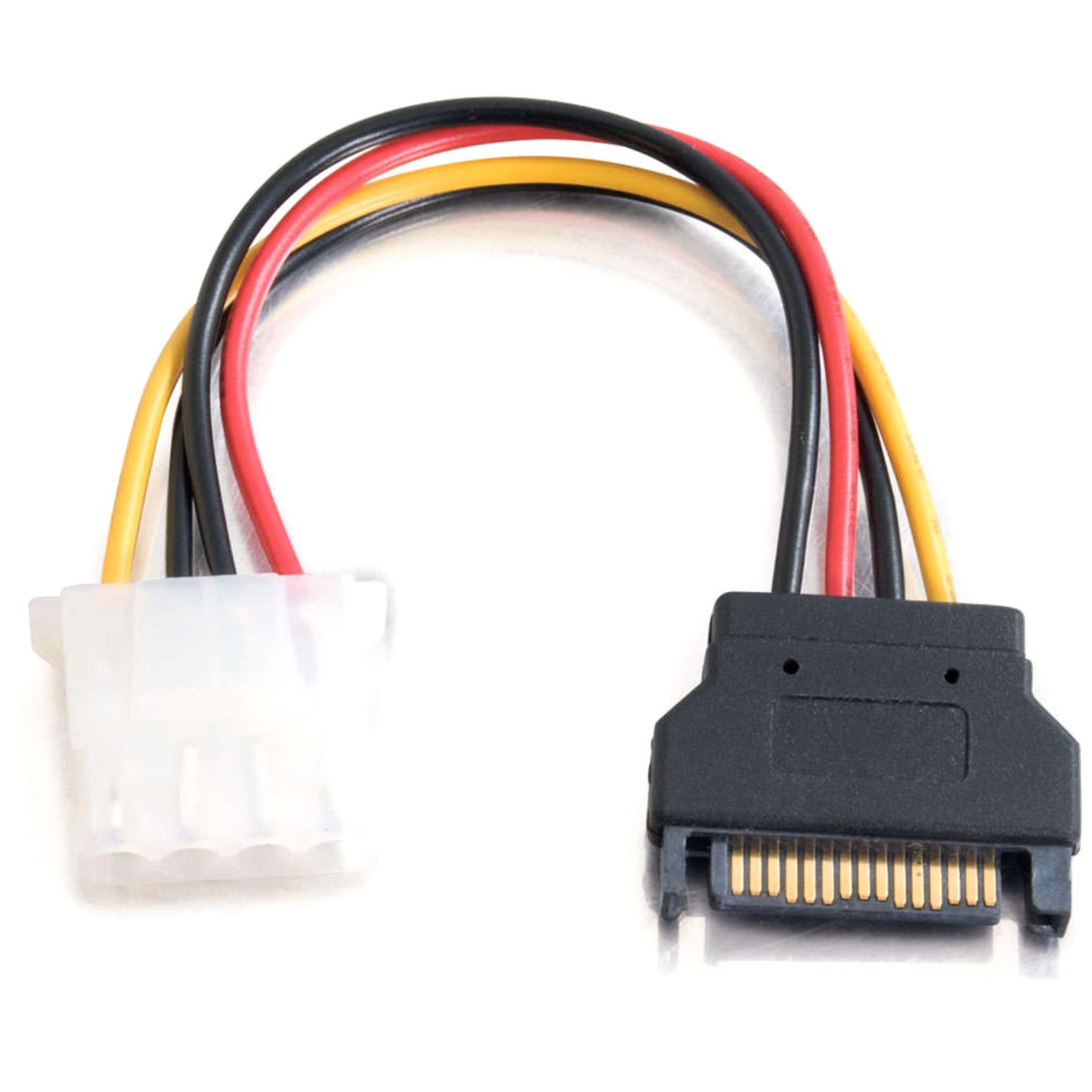 C2G 7.5in 15-pin Serial ATA Male to LP4 Female Power Cable - For Hard Drive - 6in Cord Length - Image 5
