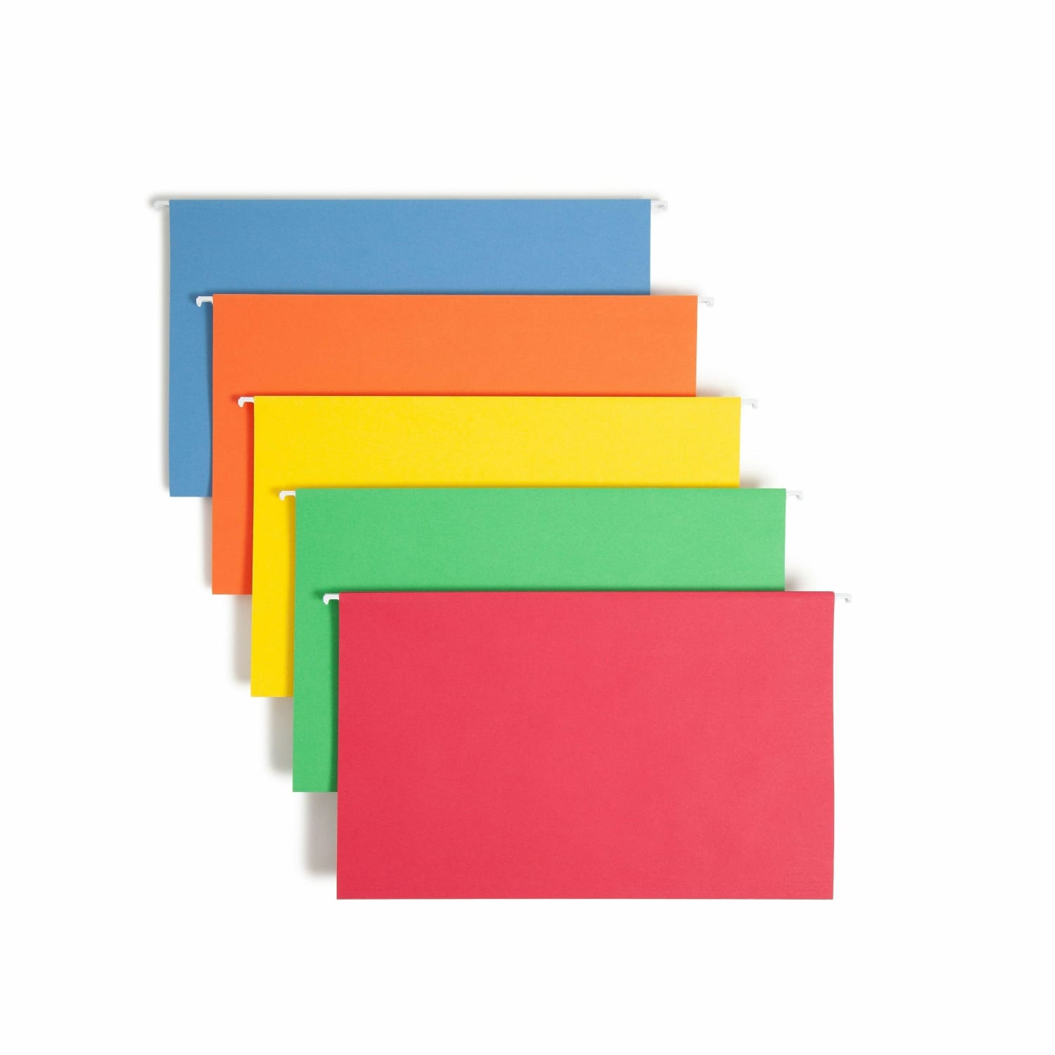 Smead Hanging File Folders, 1/5-Cut Tabs, Legal Size, Assorted Bright Colors, Pack Of 25 Folders (64159)