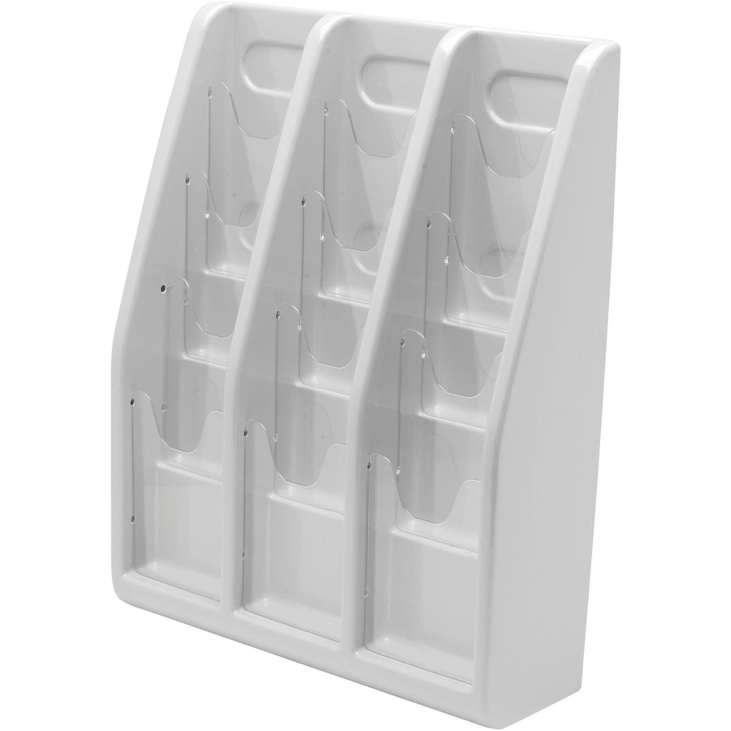 deflecto Countertop/Wall Mount Literature Display - 12 Pocket(s) - 19.8in x 15.8inx 5in Depth - Desktop, Wall Mountable - Gray - Plastic - 1Each - Image 6