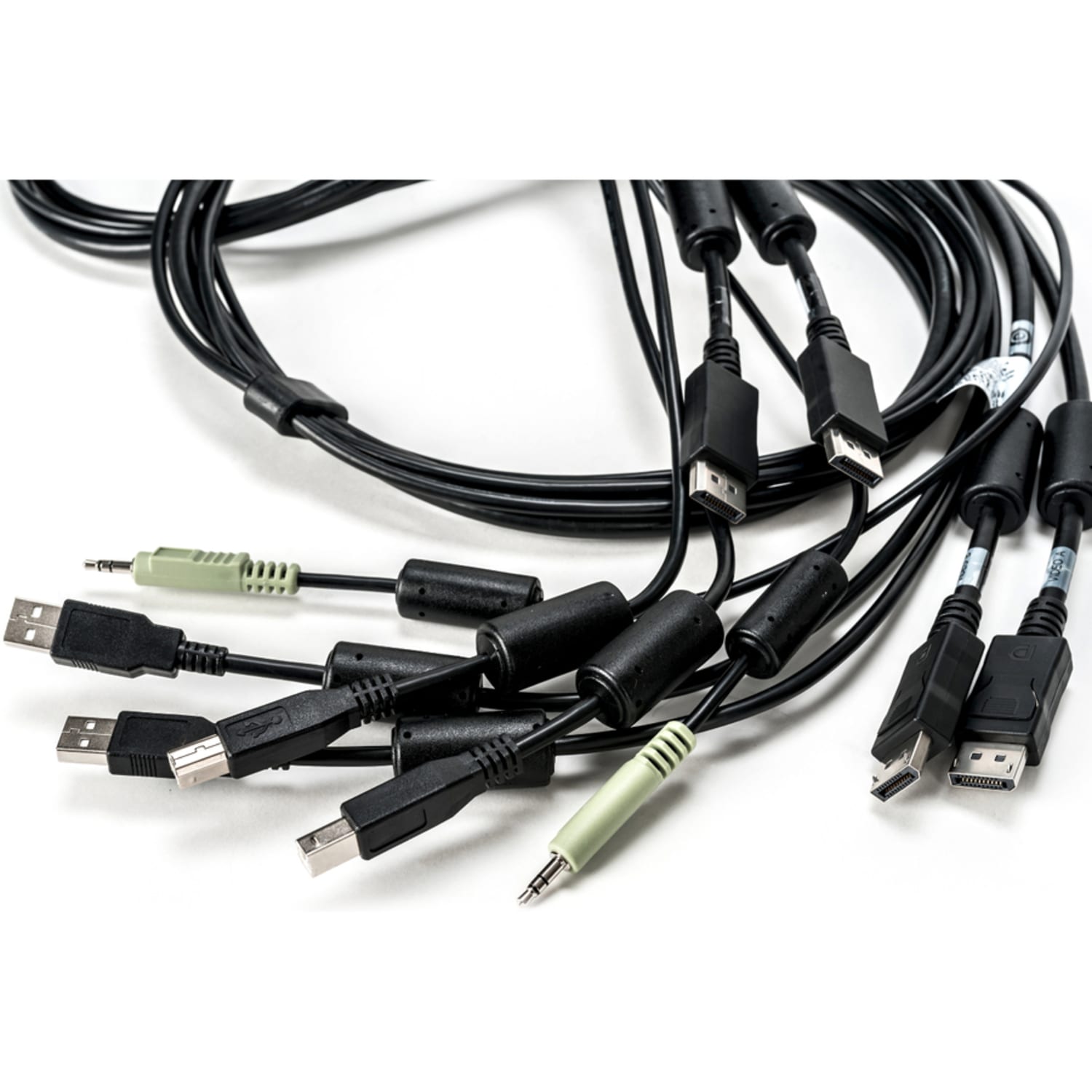 Vertiv Avocent Dual USB Keyboard and Mouse, Dual DisplayPort and Audio Cable, 6 ft. for Vertiv Avocent SV and SC Series Switches - 6 ft, Dual Display, DisplayPort, 2 x USB, 1 x Audio, Secure KVM with DPP cable - Image 3