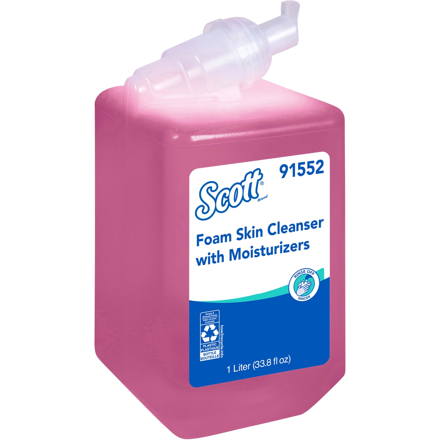 Scott Foam Skin Cleanser Soap, Floral Scent, 33.8 Oz, Case Of 6 Bottles - Image 3