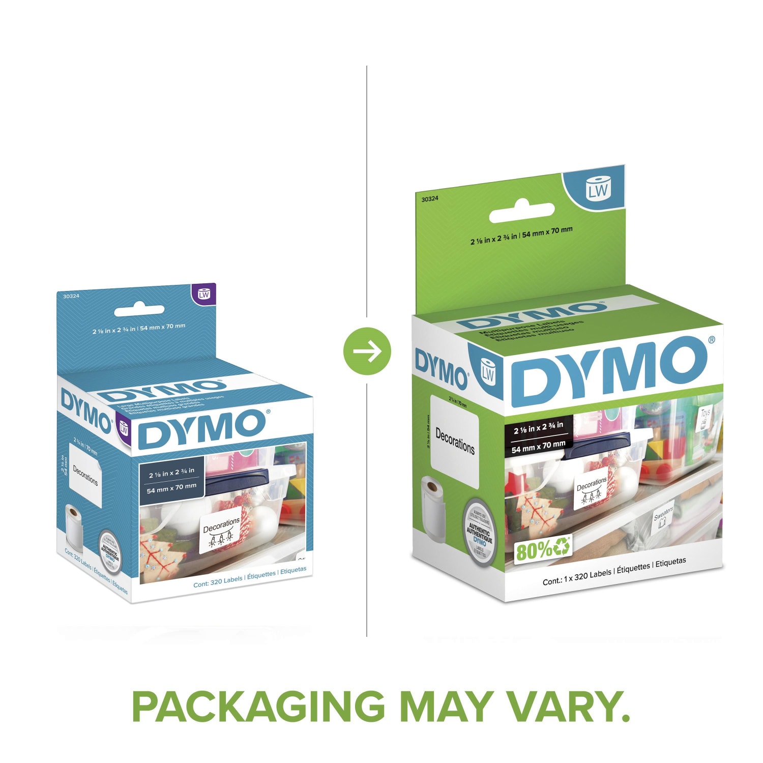 DYMO LabelWriter 30324 LabelWriter Labels, 2 1/8in x 2 3/4in - Image 3