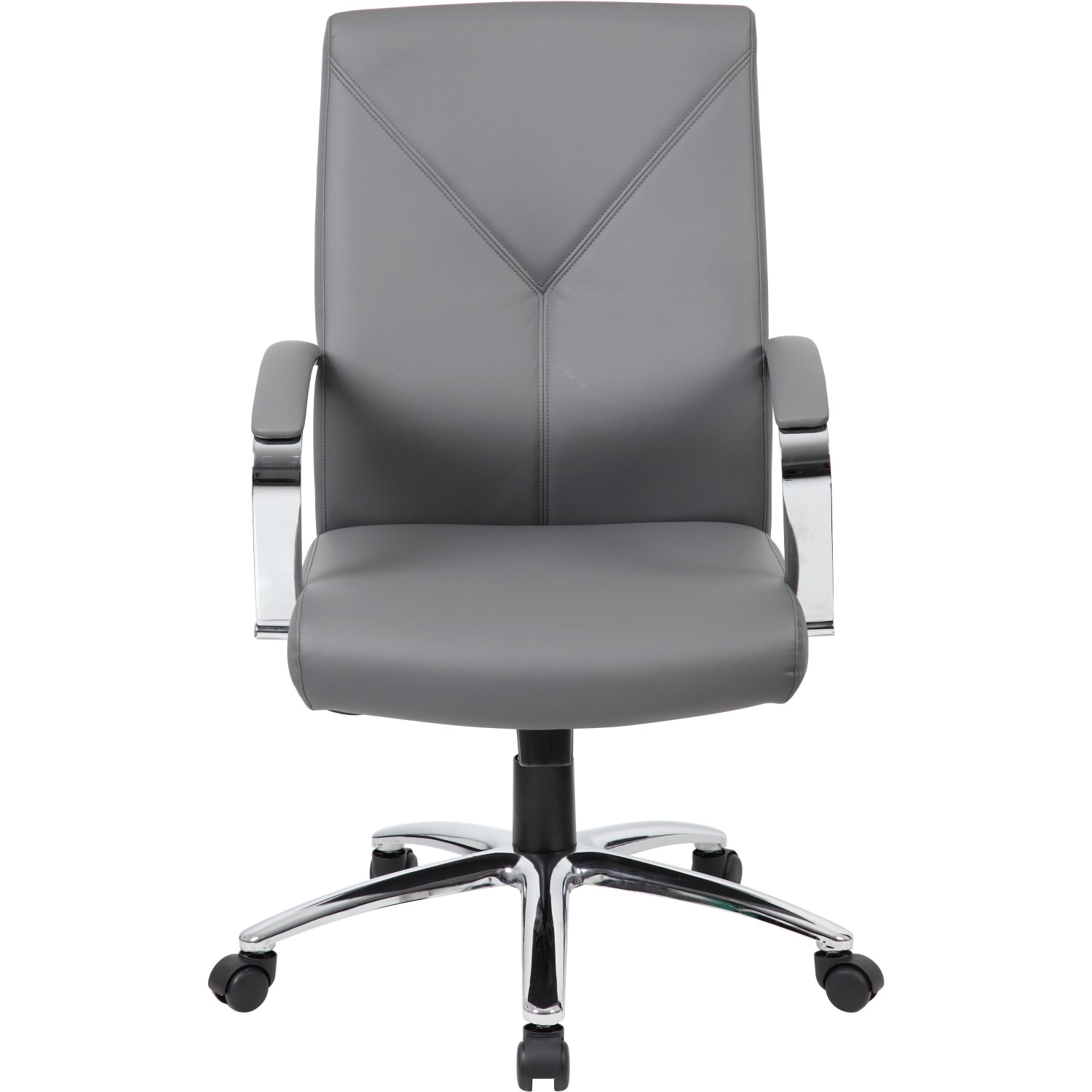 Boss Office Products Ergonomic HighBack Chair GrayChromeGray PopularChairscom Boss Office Products Ergonomic High Back Chair GrayChromeGray PopularChairscom