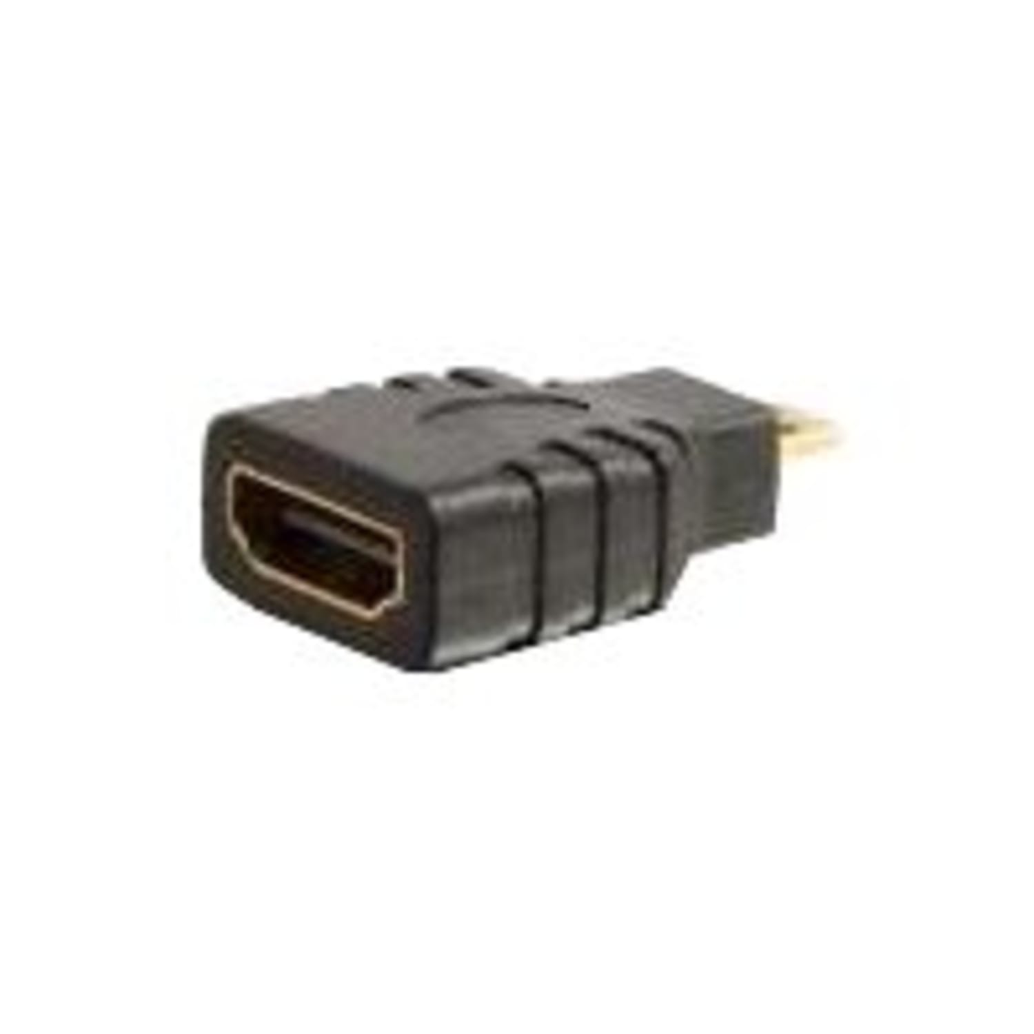 C2G HDMI Micro to HDMI Adapter - Female to Male - HDMI adapter - 19 pin micro HDMI Type D male to HDMI female - black - Image 3