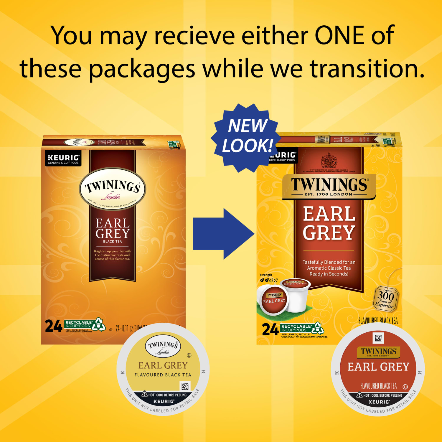 Twinings Earl Grey Tea, Keurig K-Cup Pods, 24/Box - Image 3