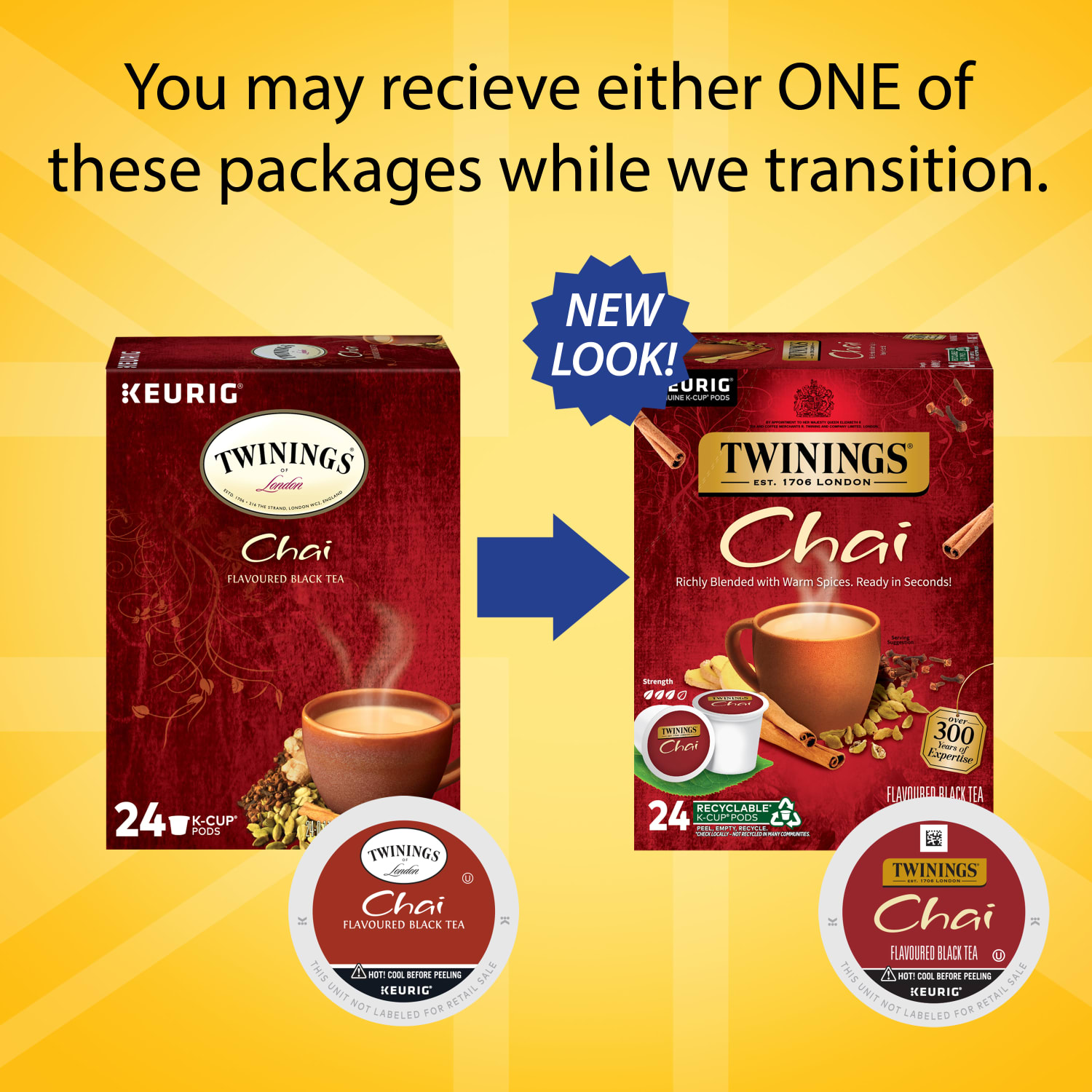 Twinings Chai Tea Keurig K-Cup Pods, 0.11 Oz, 24/Box - Image 3