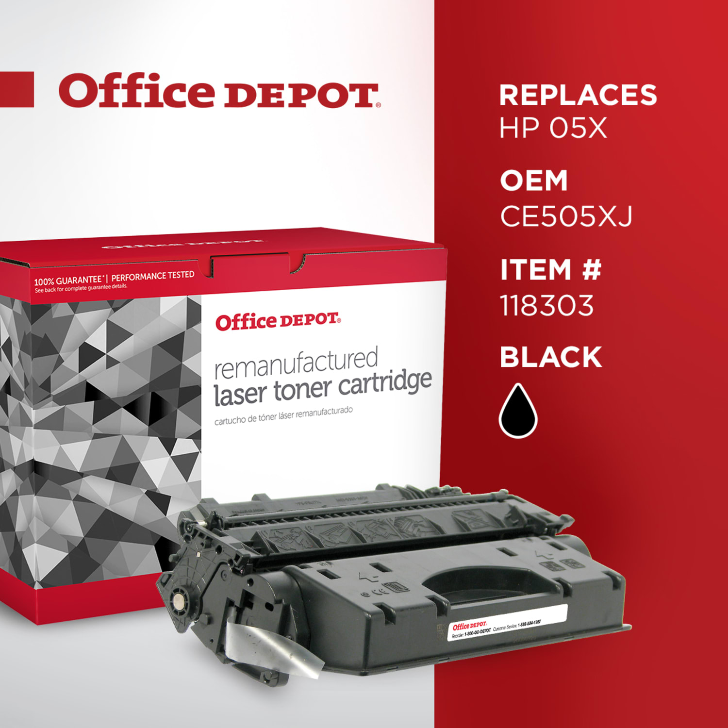Office Depot Remanufactured Black Extra-High Yield Toner Cartridge Replacement For HP 05X, OD05EHY - Image 6