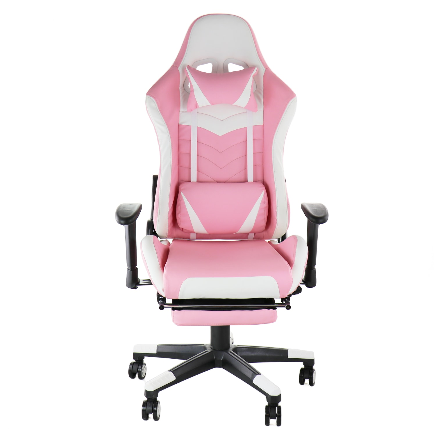 GameFitz Ergonomic Faux Leather Gaming Chair PinkWhite PopularChairscom GameFitz Ergonomic Faux Leather Gaming Chair PinkWhite PopularChairscom