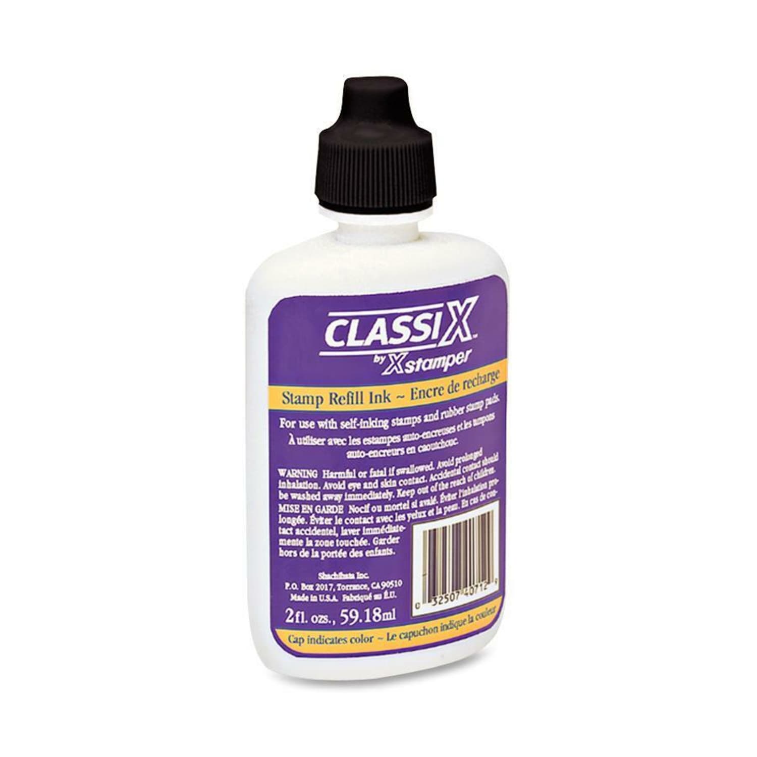 Xstamper Classix Custom Self-Inking Refills - 1 Each - Black Ink - 2 fl oz - Image 3