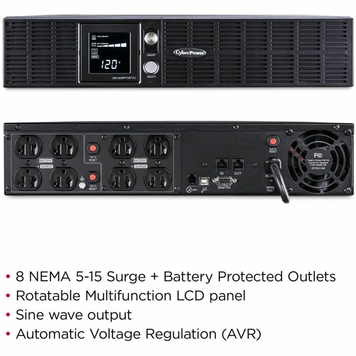 CyberPower 1500VA/900W Sinewave UPS System with Power Factor Correction - Image 4