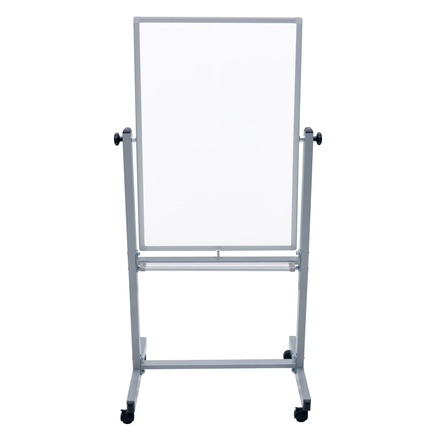 Luxor Double-Sided Magnetic Mobile Dry-Erase Whiteboard, 24in x 36in, Aluminum Frame With Gray Finish - Image 3