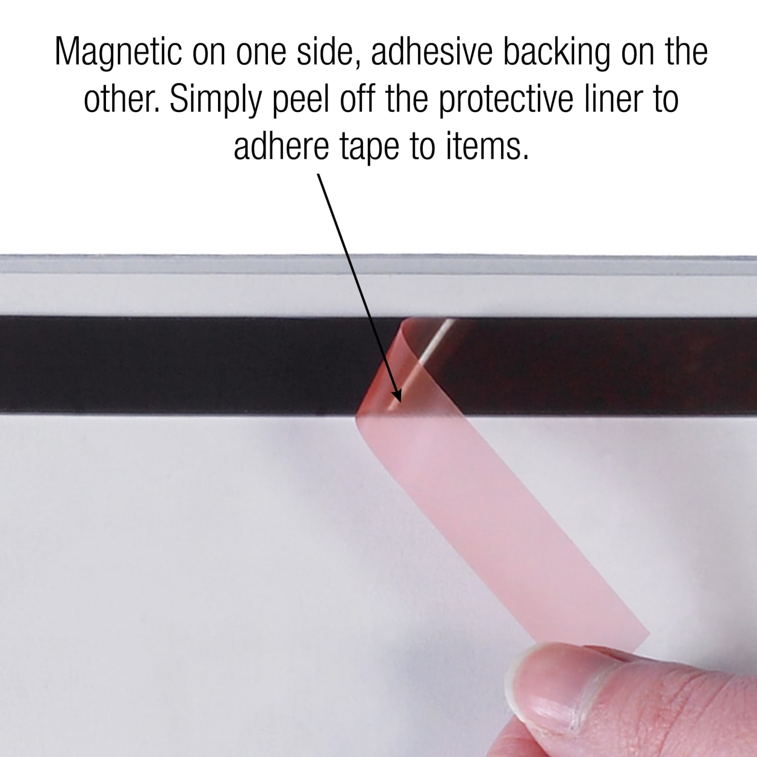 Partners Brand Magnetic Tape, 2in x 3 1/2in, Black, Case Of 100 - Image 5