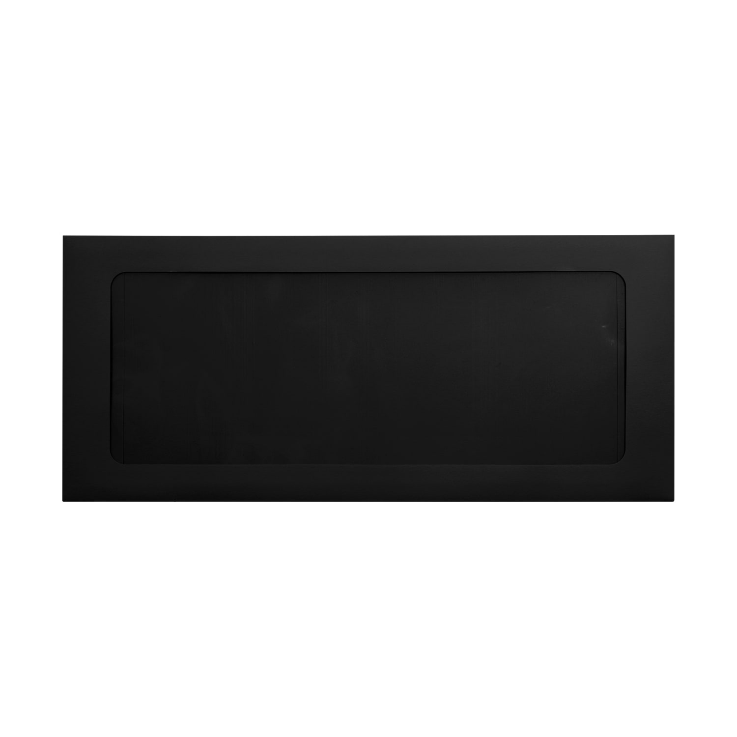 LUX #10 Envelopes, Full-Face Window, Gummed Seal, Midnight Black, Pack Of 50