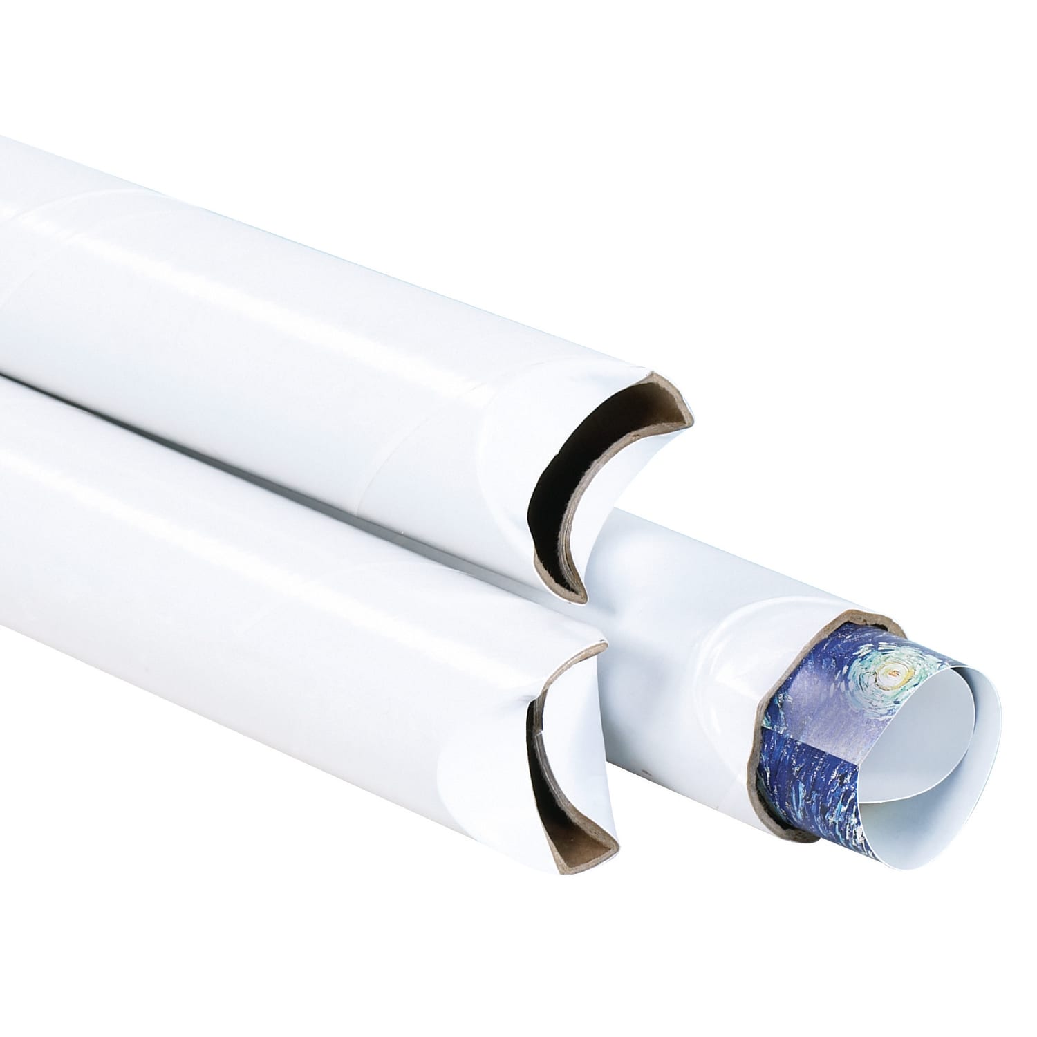 Partners Brand Economy Crimped-End Mailing Tubes, 2in x 36in, 80% Recycled, Pack Of 50 - Image 4