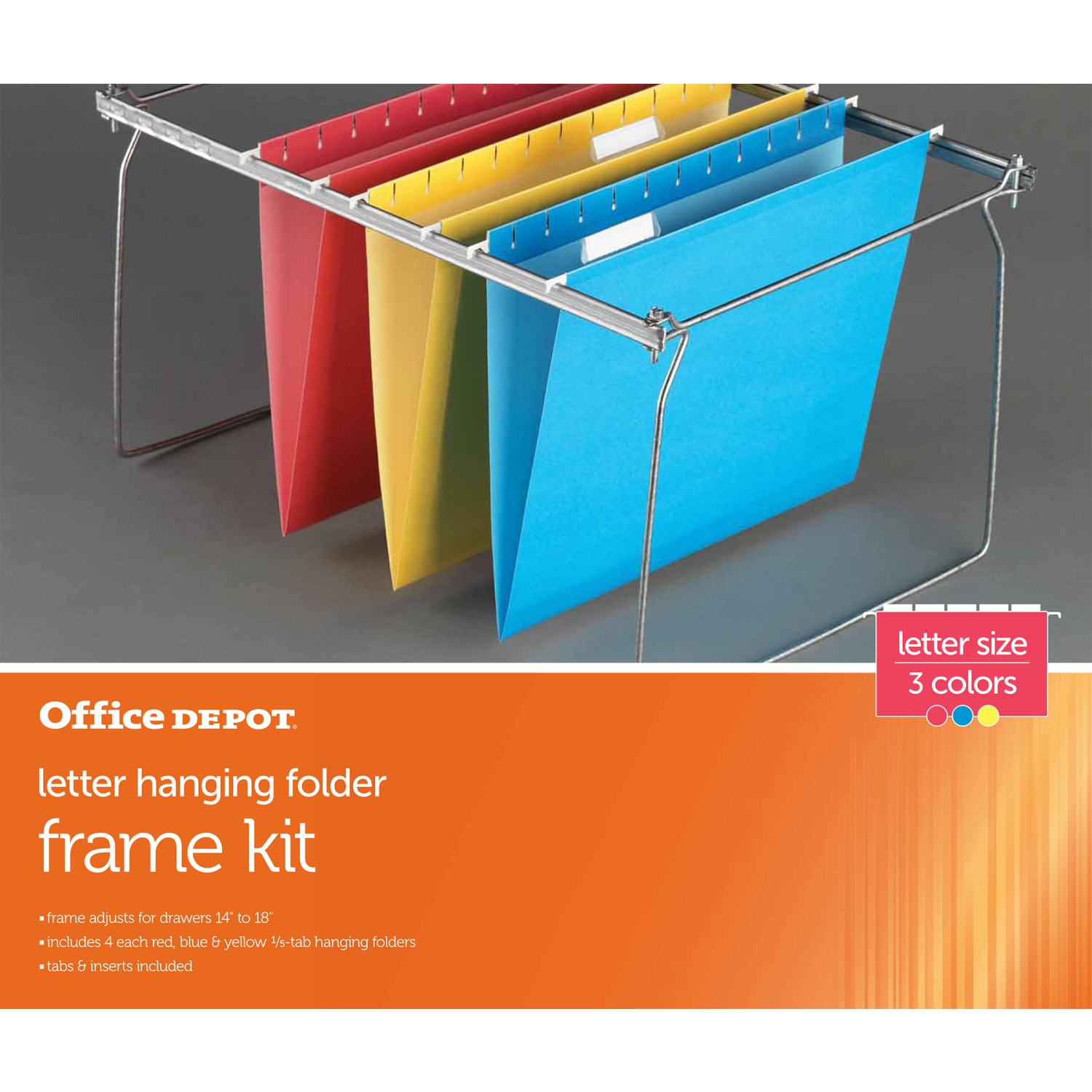 Office Depot Brand File Frame Kit With 12 Hanging File Folders - Image 5