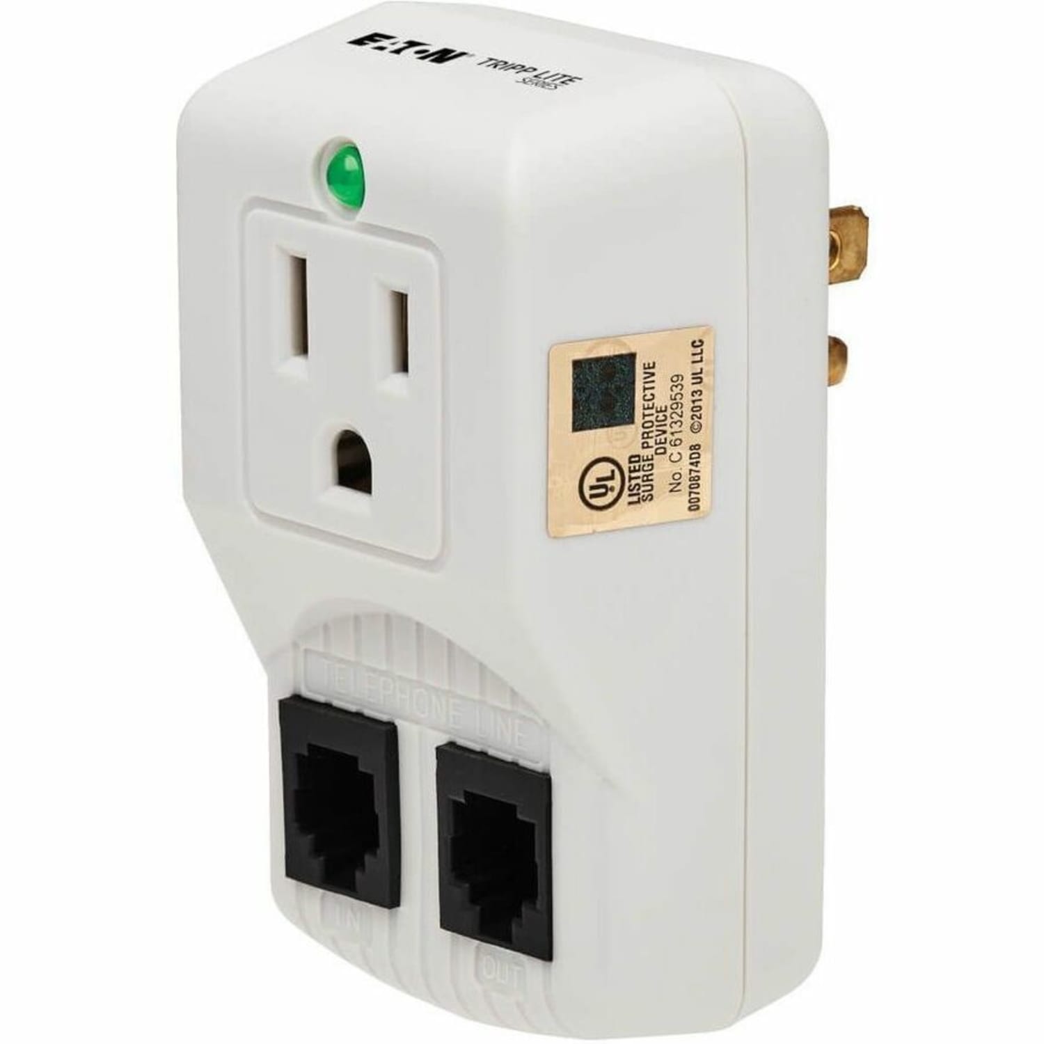 Eaton Tripp Lite Series Portable Surge Protector, Direct Plug-In, 1-Outlet 750 Joules, Tel/Modem Protection - TRAVELCUBE - Image 6