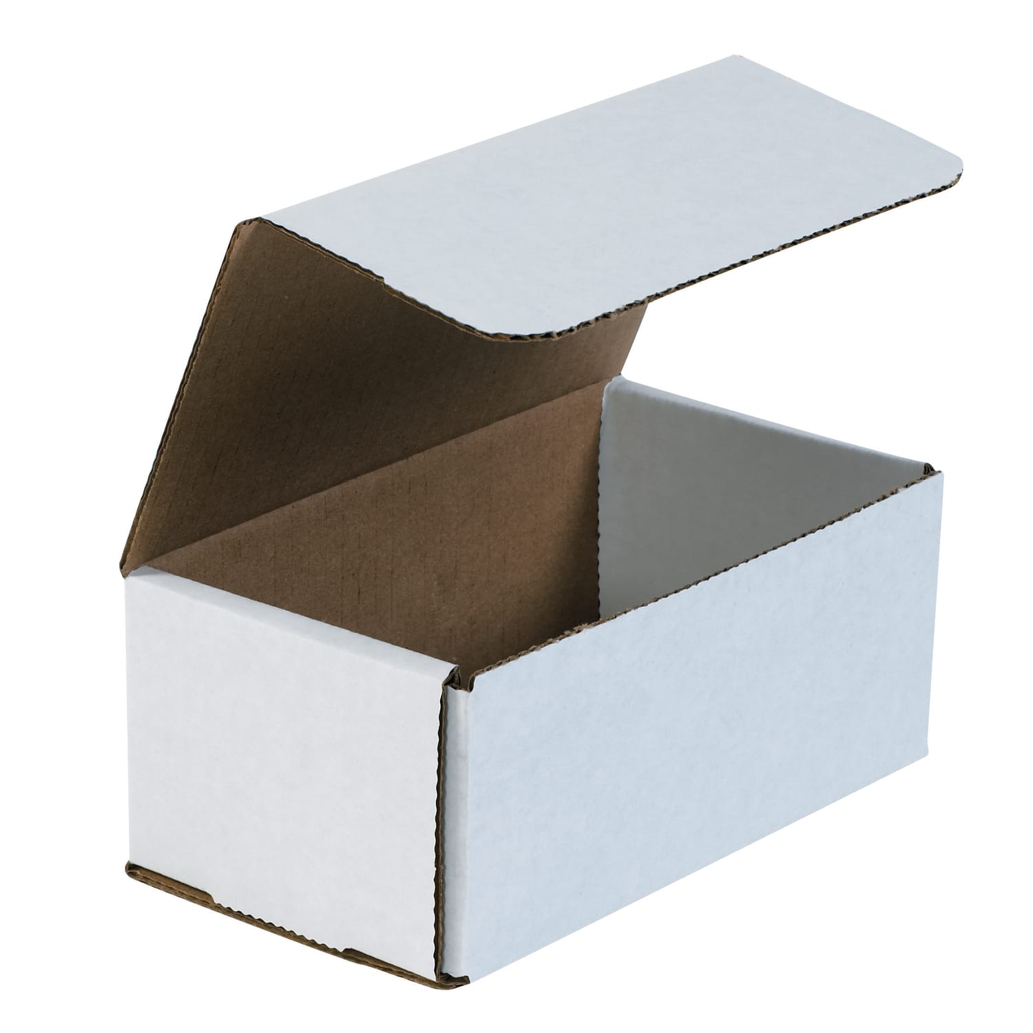 Partners Brand White Corrugated Mailers, 7in x 4in x 3in, Pack Of 50