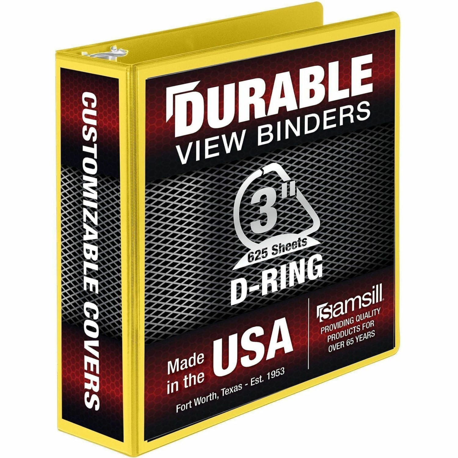 Samsill Durable Three-Ring View Binder - 3in Binder Capacity - 625 Sheet Capacity - Fastener(s): 3x  - 16481