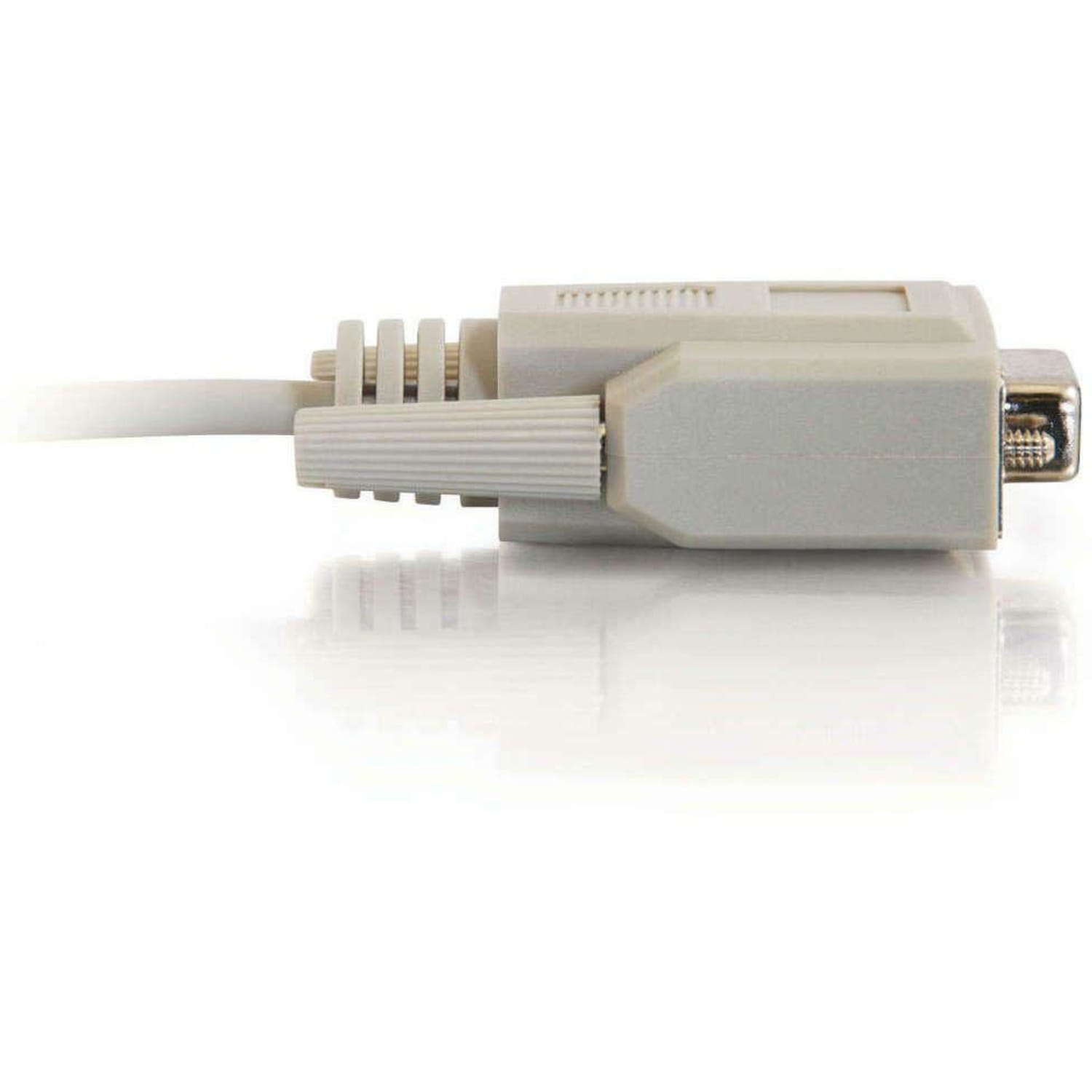 C2G 15ft DB9 F/F Null Modem Cable - Beige - DB-9 Female - DB-9 Female - 15ft - Beige - Image 4
