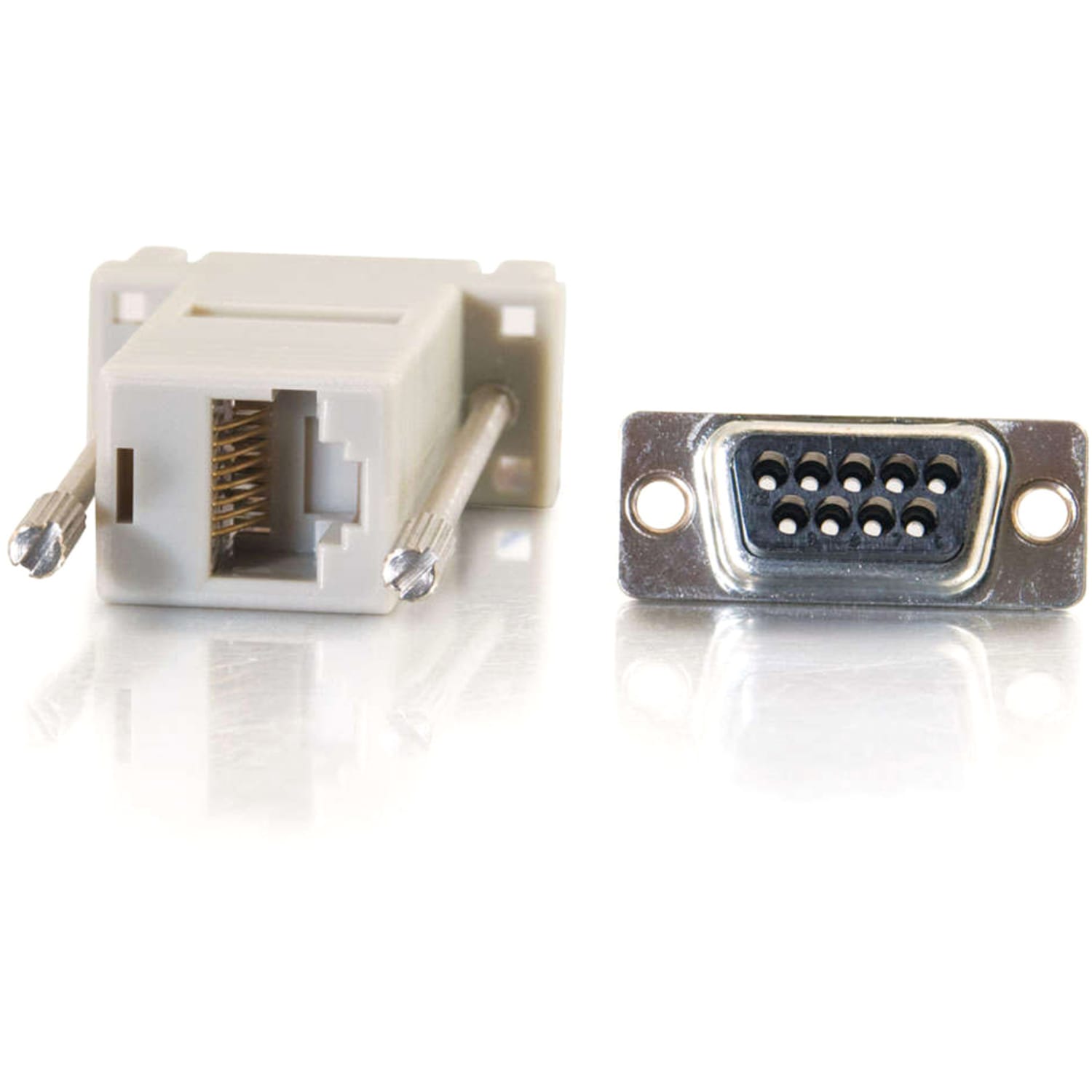 C2G RJ45 to DB9 Male Modular Adapter - Gray - 1 Pack - 1 x RJ-45 Serial - 1 x 9-pin DB-9 Serial Male - Gray - Image 5