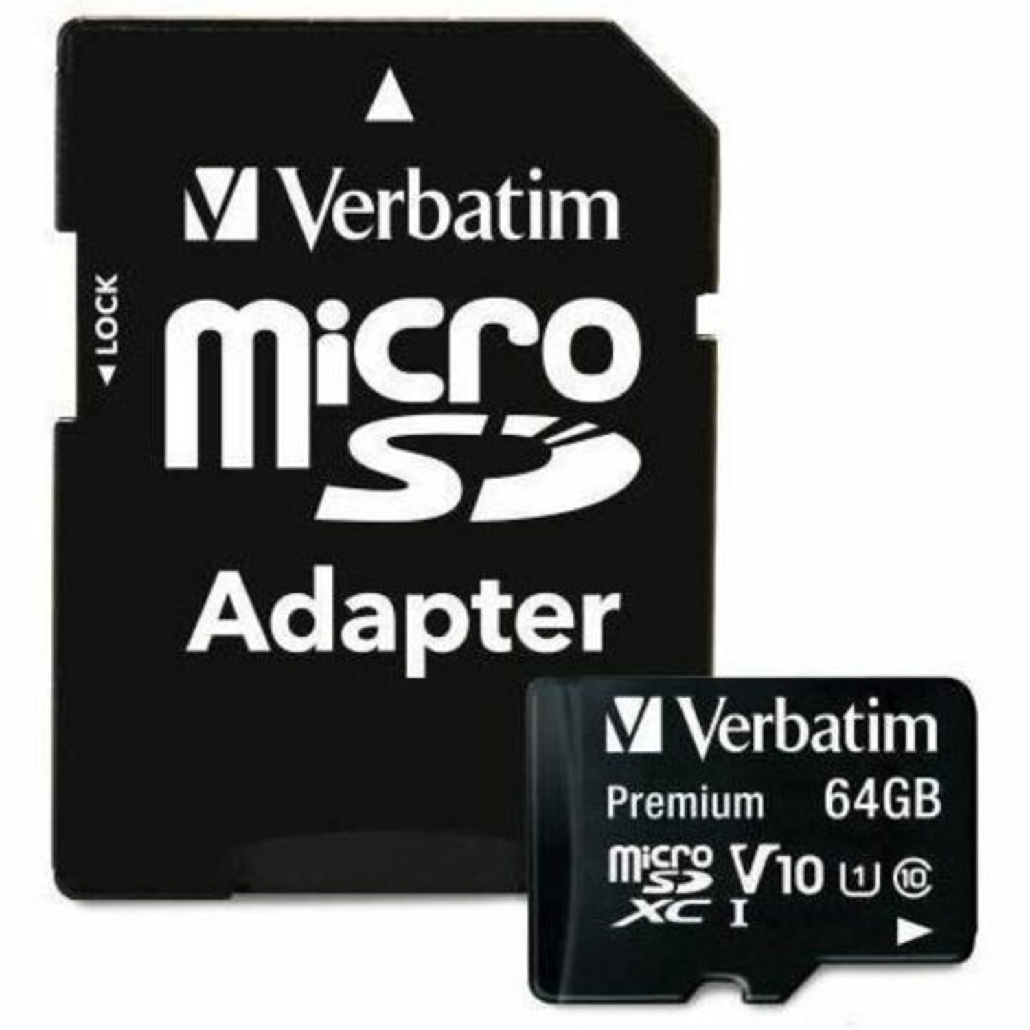 Verbatim Premium UHS-I Class 10 MicroSDXC Memory Card With Adapter, 64GB - Image 3