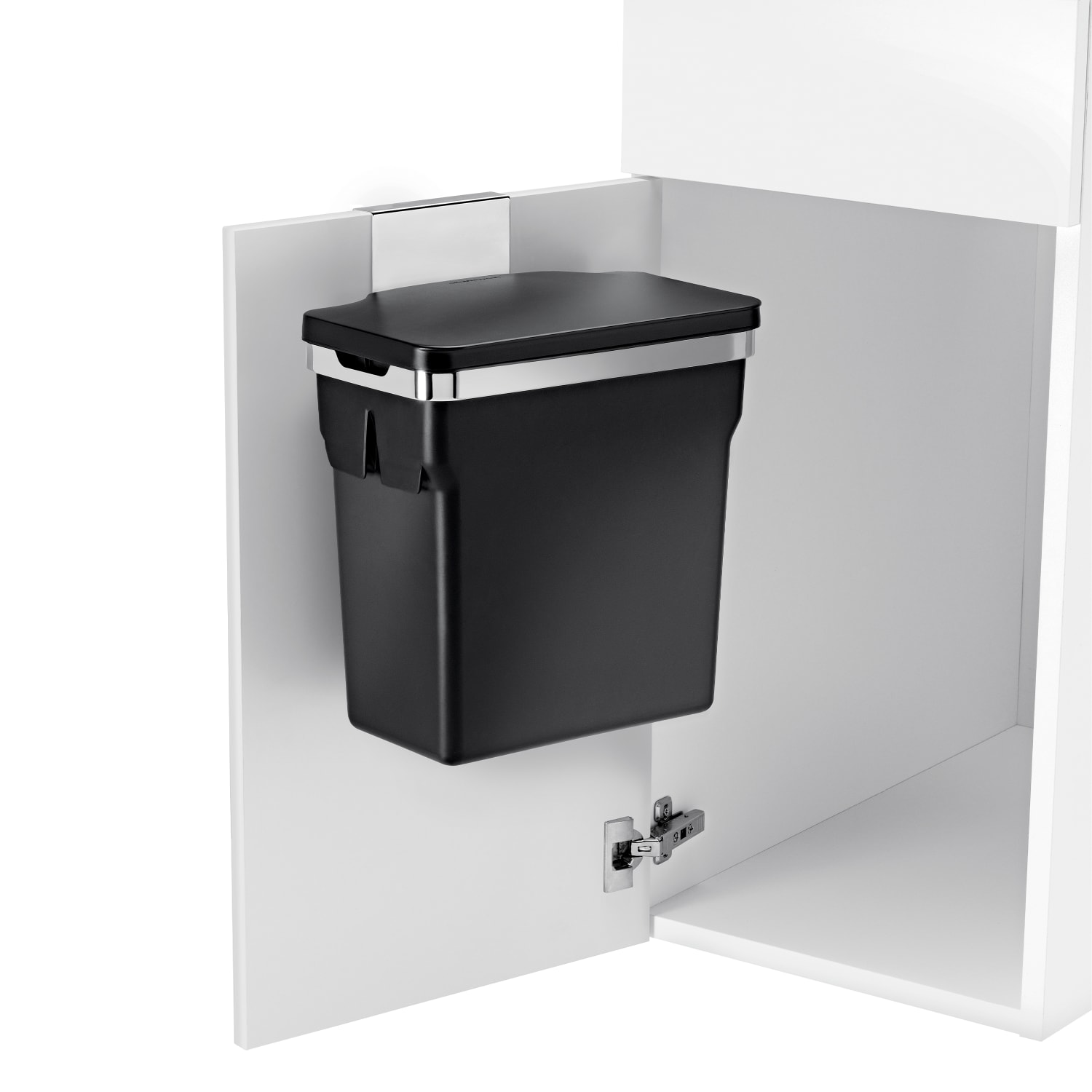 simplehuman Plastic In-Cabinet Trash Can, 2.64 Gallons, Black - Image 5