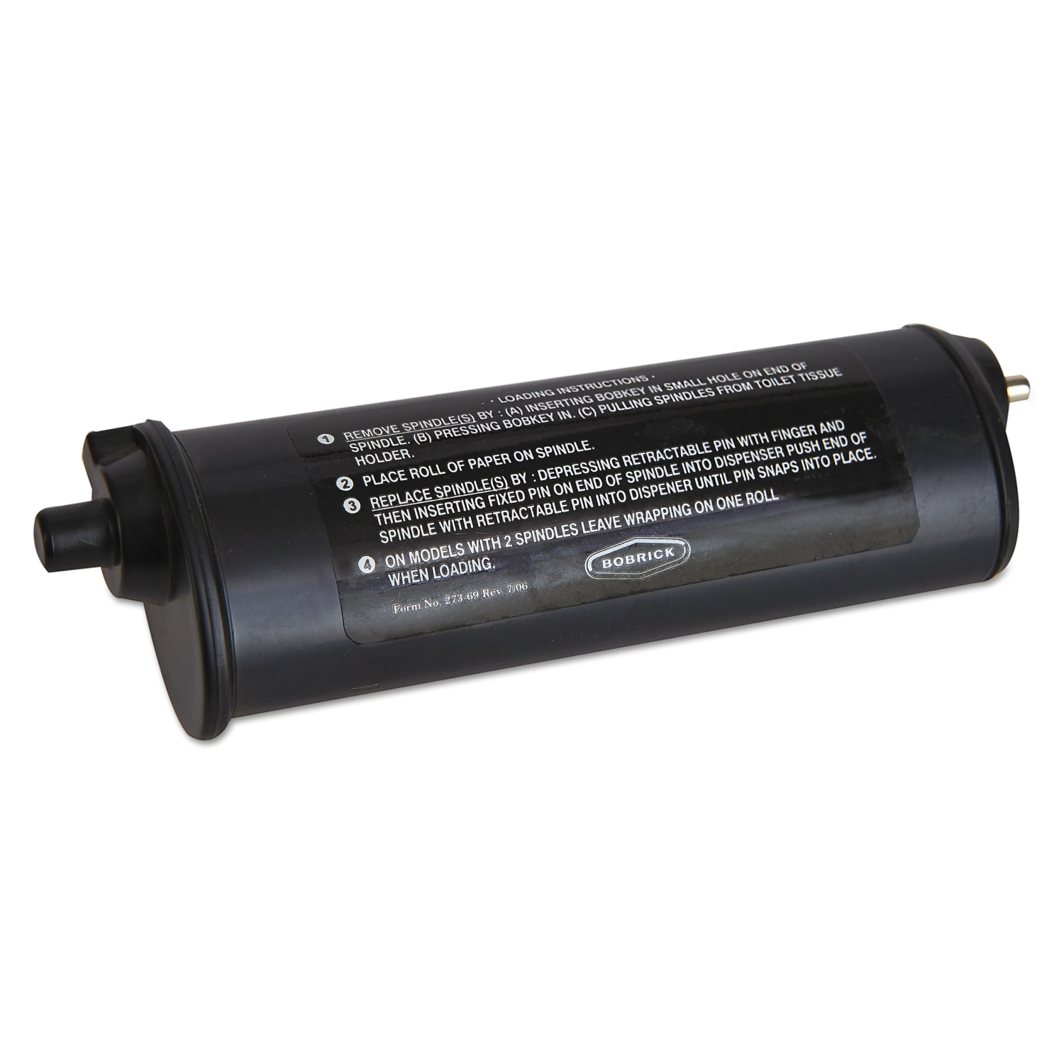 Bobrick Theft-Resistant Spindle For ClassicSeries Toilet Tissue Dispensers, Black - Image 5