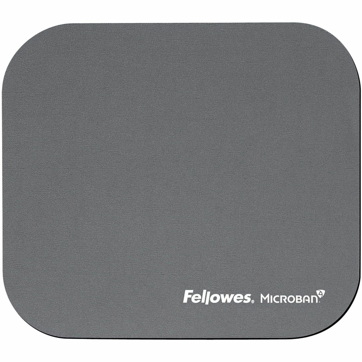 Fellowes Mouse Pad With Microban, 8in x 9in, Graphite - Image 3
