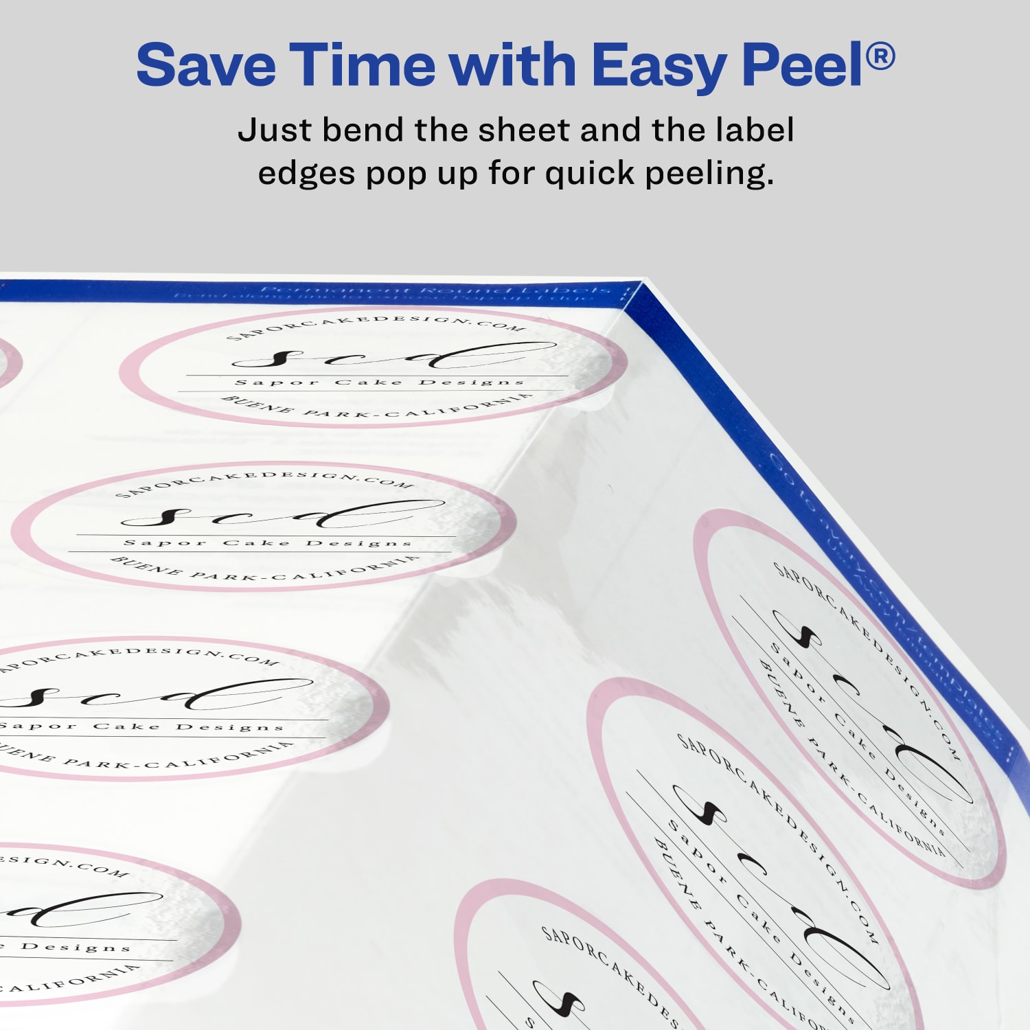 Avery Glossy Clear Print-to-the-Edge Easy Peel Labels With Sure Feed Technology, 4222, Round, 3/4in Diameter, Clear, Pack Of 400 - Image 6