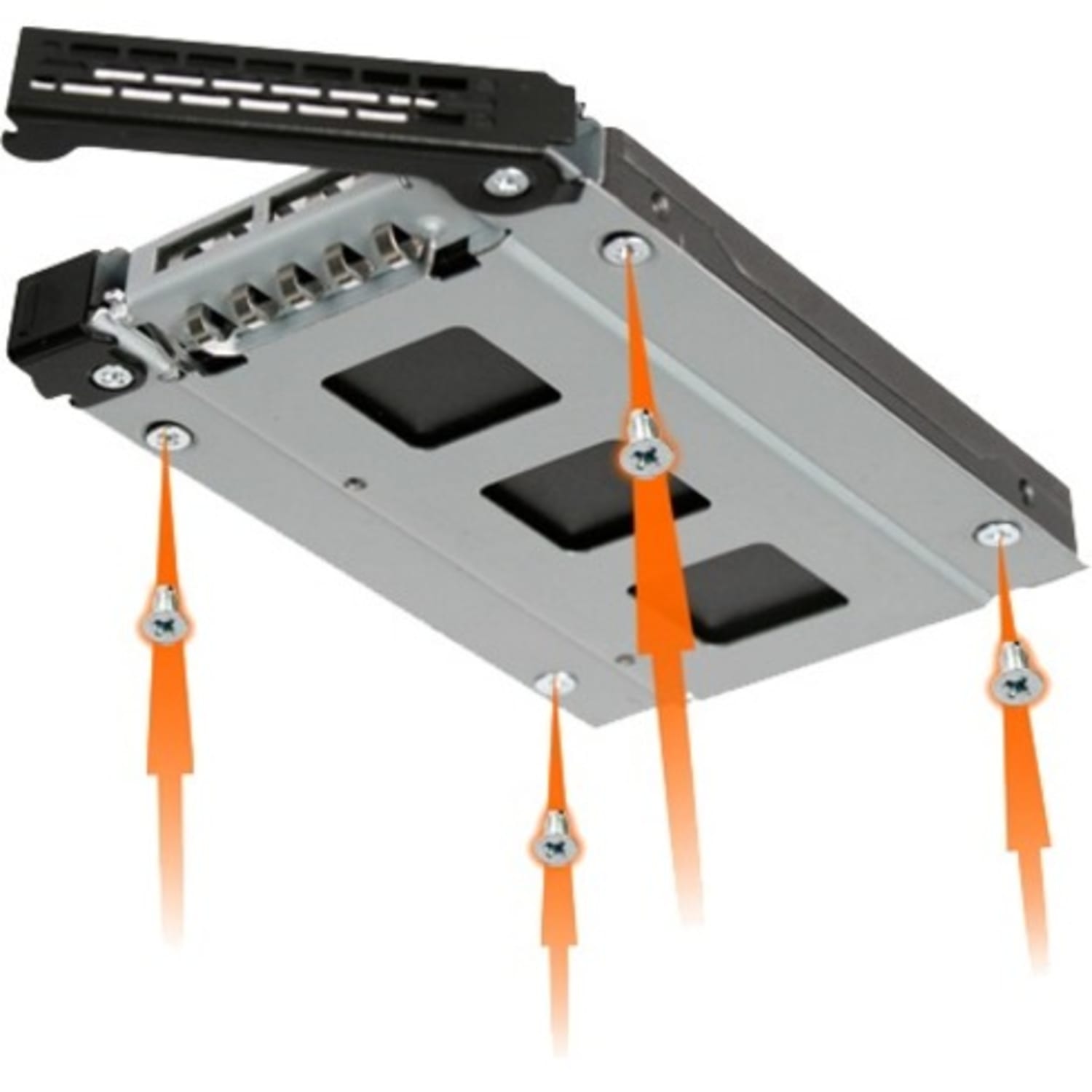 Icy Dock MB992SK-B Drive Bay Adapter Internal - Matte Black - 2 x Total Bay - 2 x 2.5in Bay - Image 4