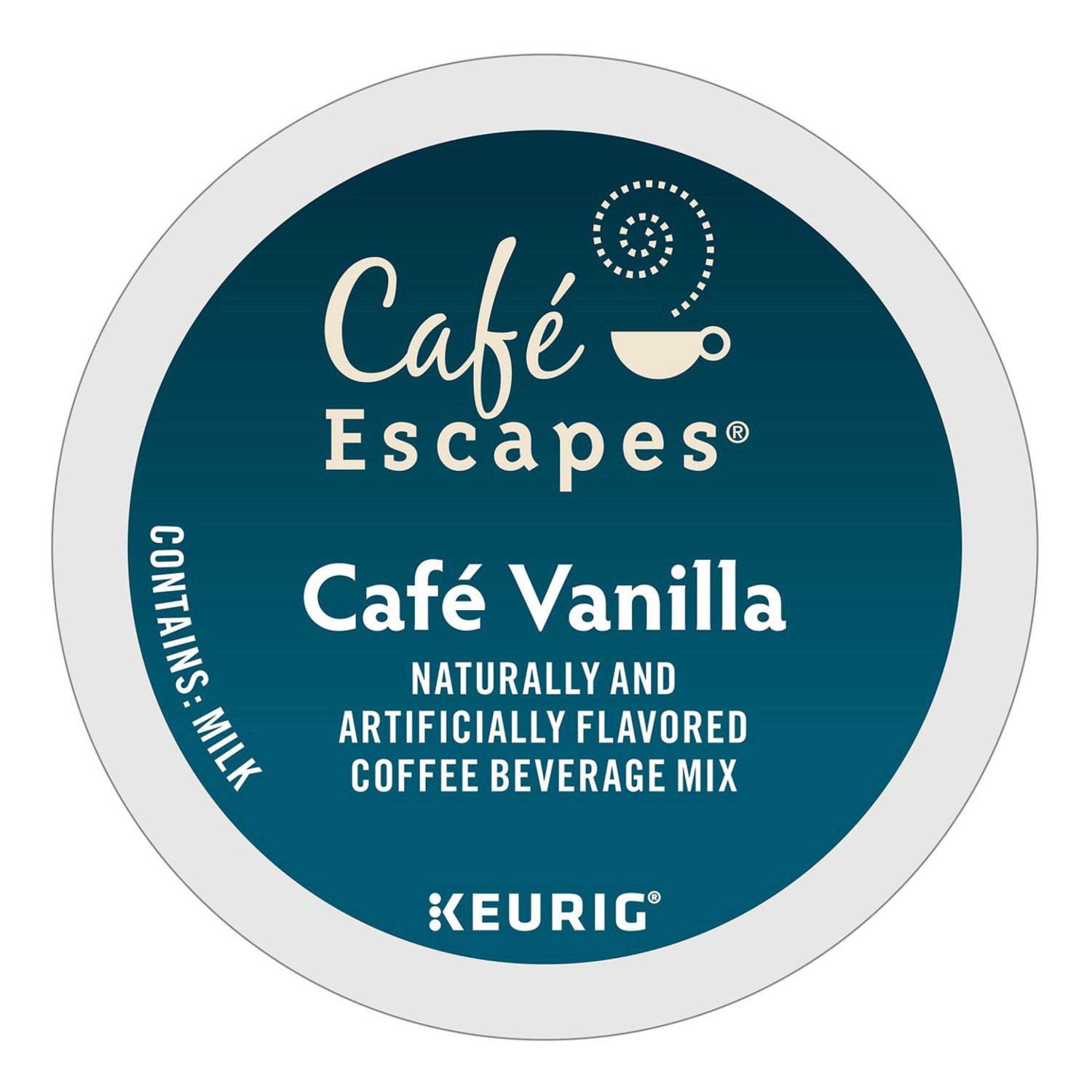 Cafe Escapes Single-Serve Coffee K-Cup Pods, Cafe Vanilla, Carton Of 24 - Image 3