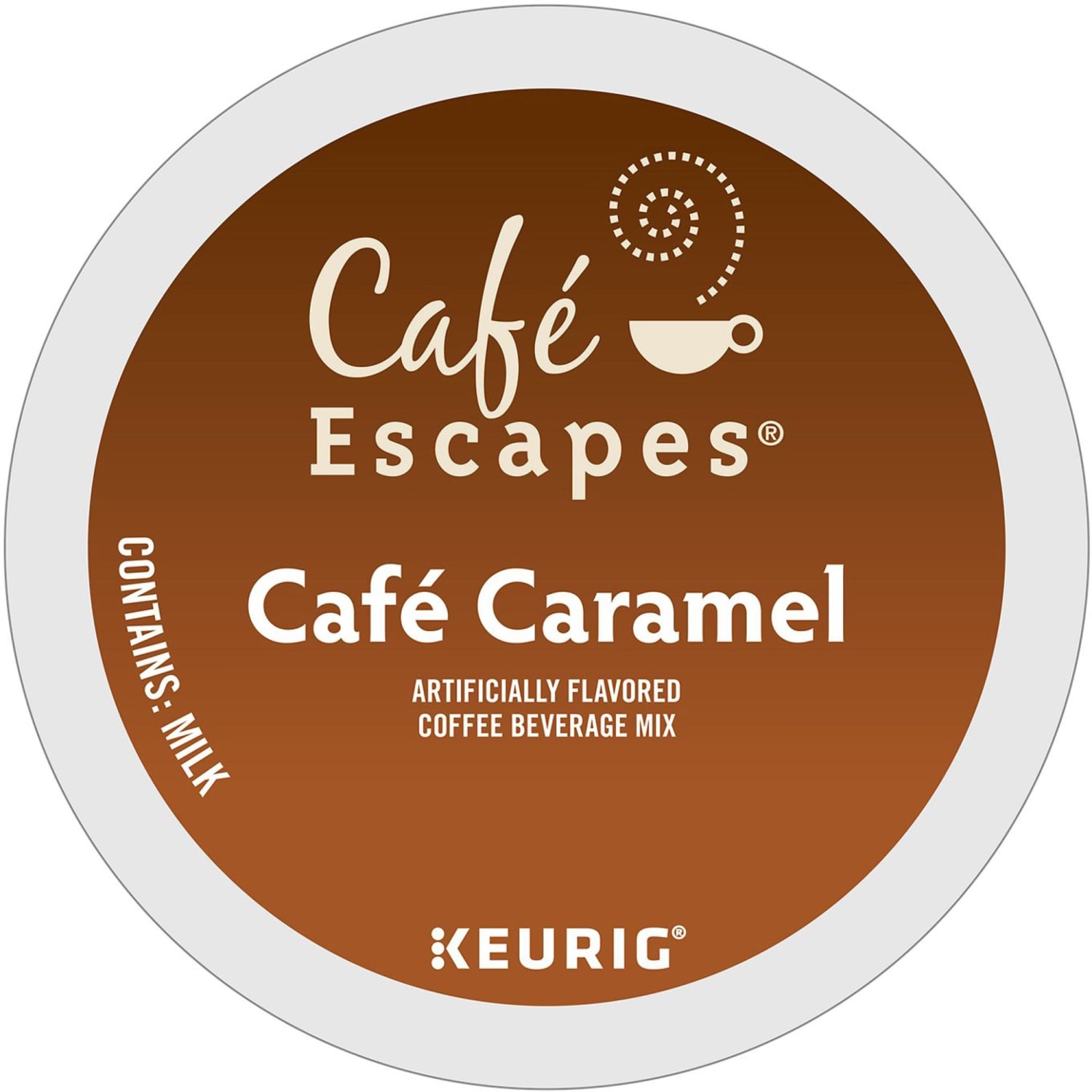 Cafe Escapes Single-Serve Coffee K-Cup Pods, Cafe Caramel, Carton Of 24 - Image 3