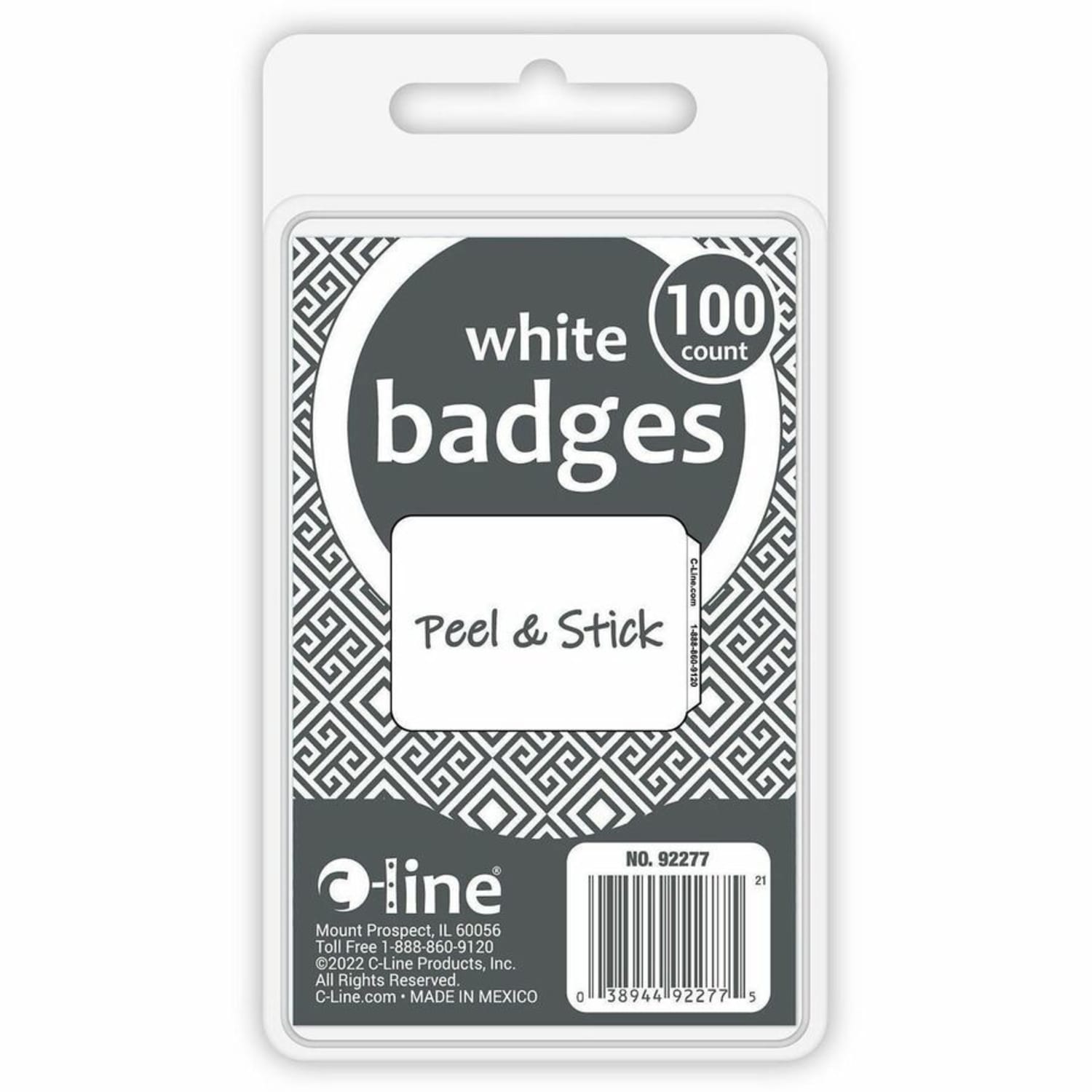 Maco Name Badges, Plain White, Pack Of 100 - Image 5