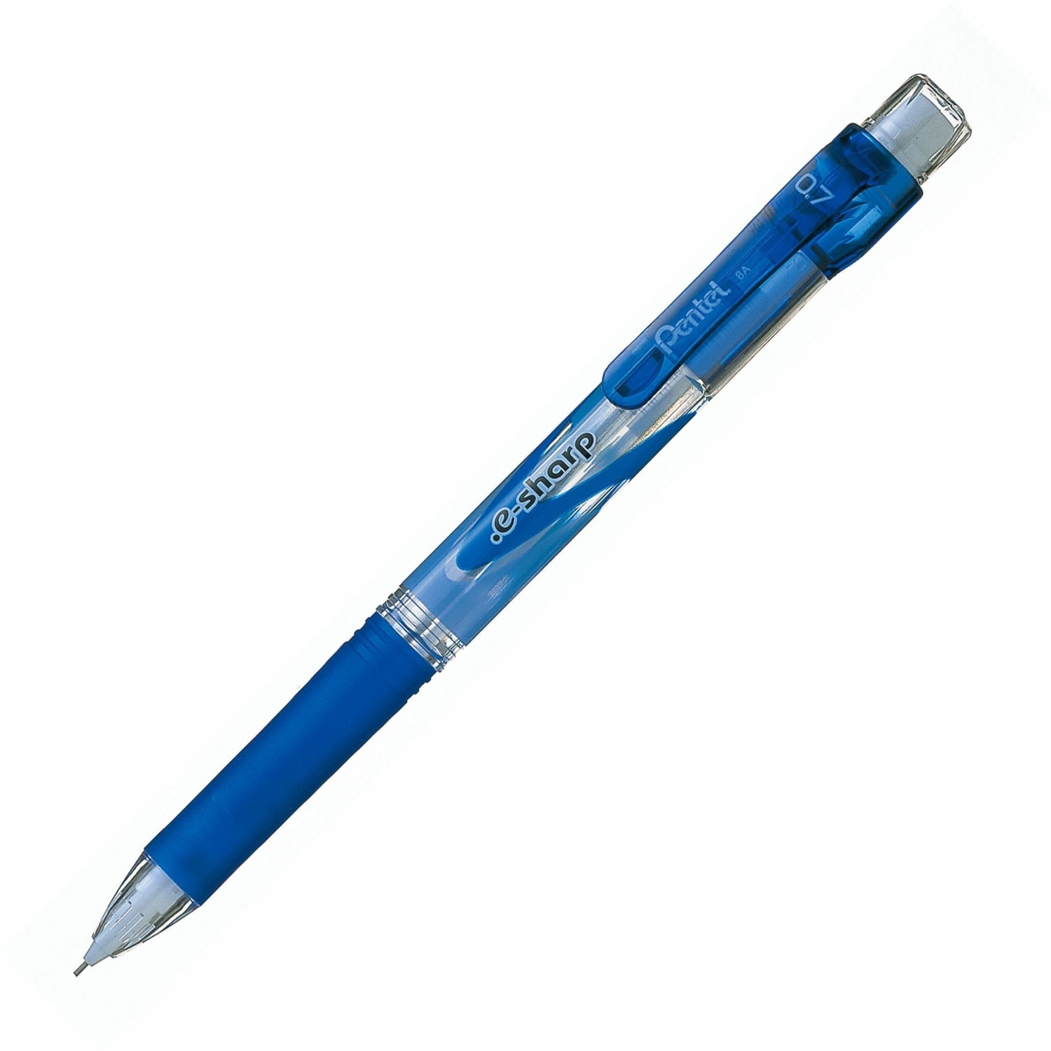 Pentel e-Sharp Mechanical Pencil, 0.7mm, #2 Lead, 72% Recycled, Blue Barrel, Pack Of 12 - Image 4