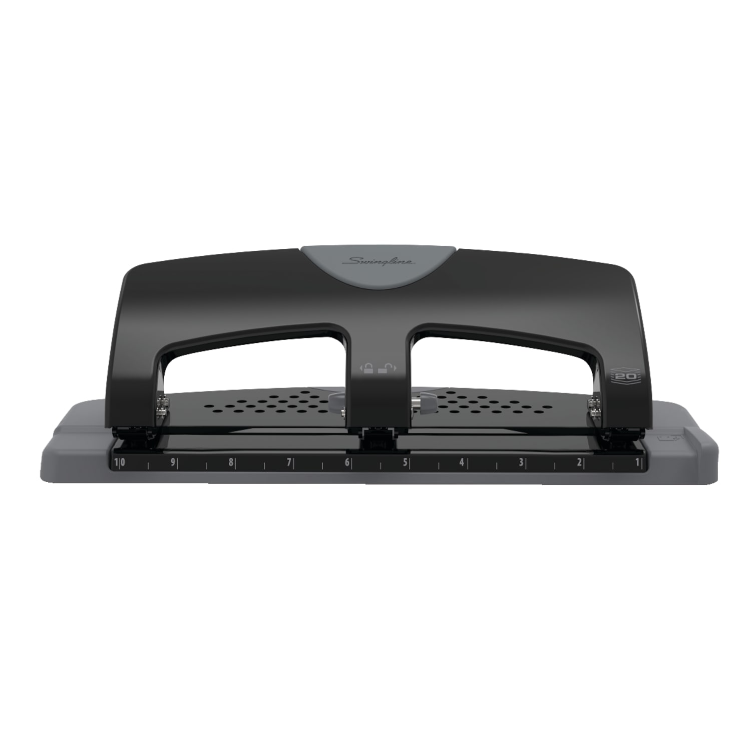 Swingline SmartTouch 3-Hole Low-Force Punch, 20-Sheet Capacity - Image 3