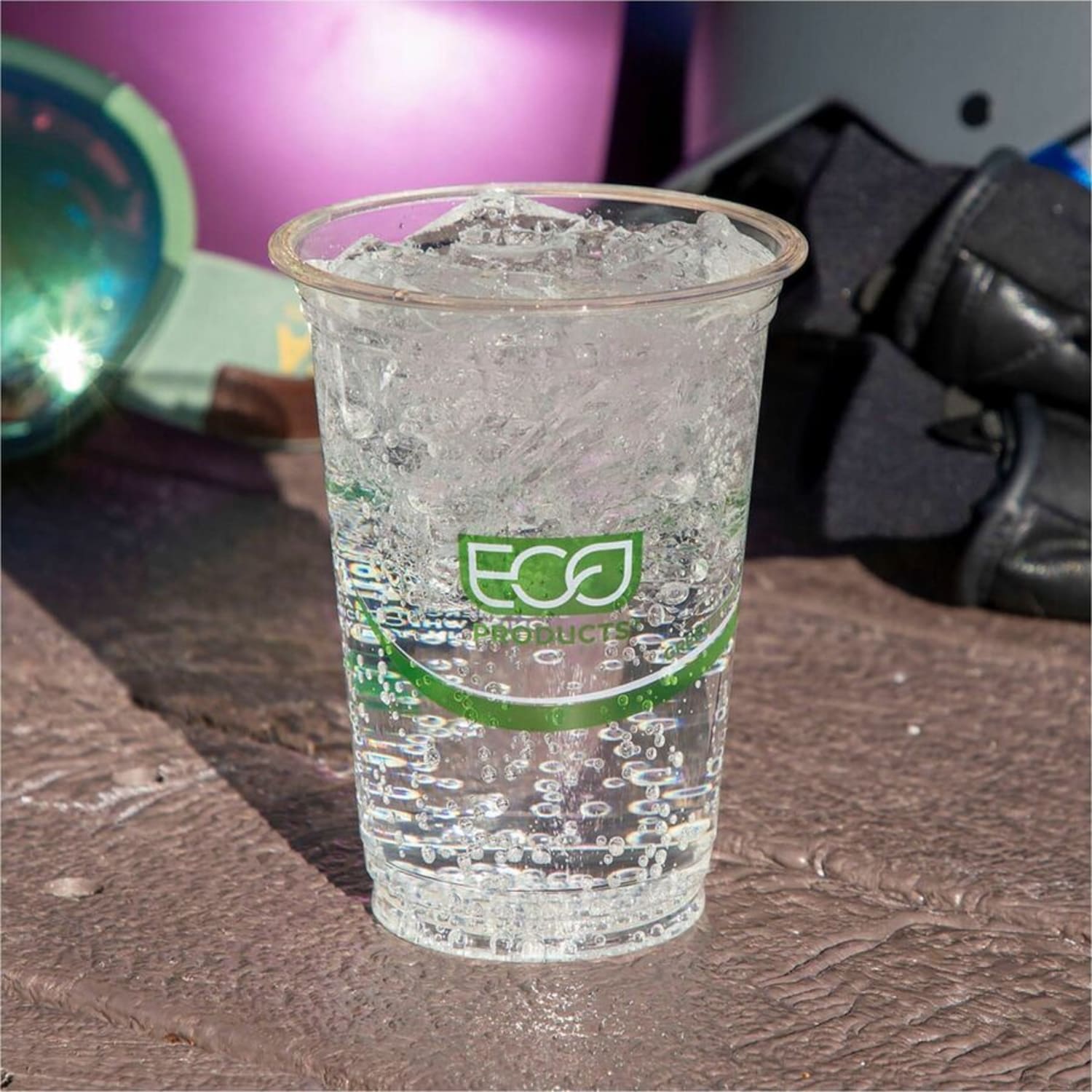 Eco-Products GreenStripe PLA Compostable Cold Cups, 12 Oz, Carton Of 1000 - Image 6
