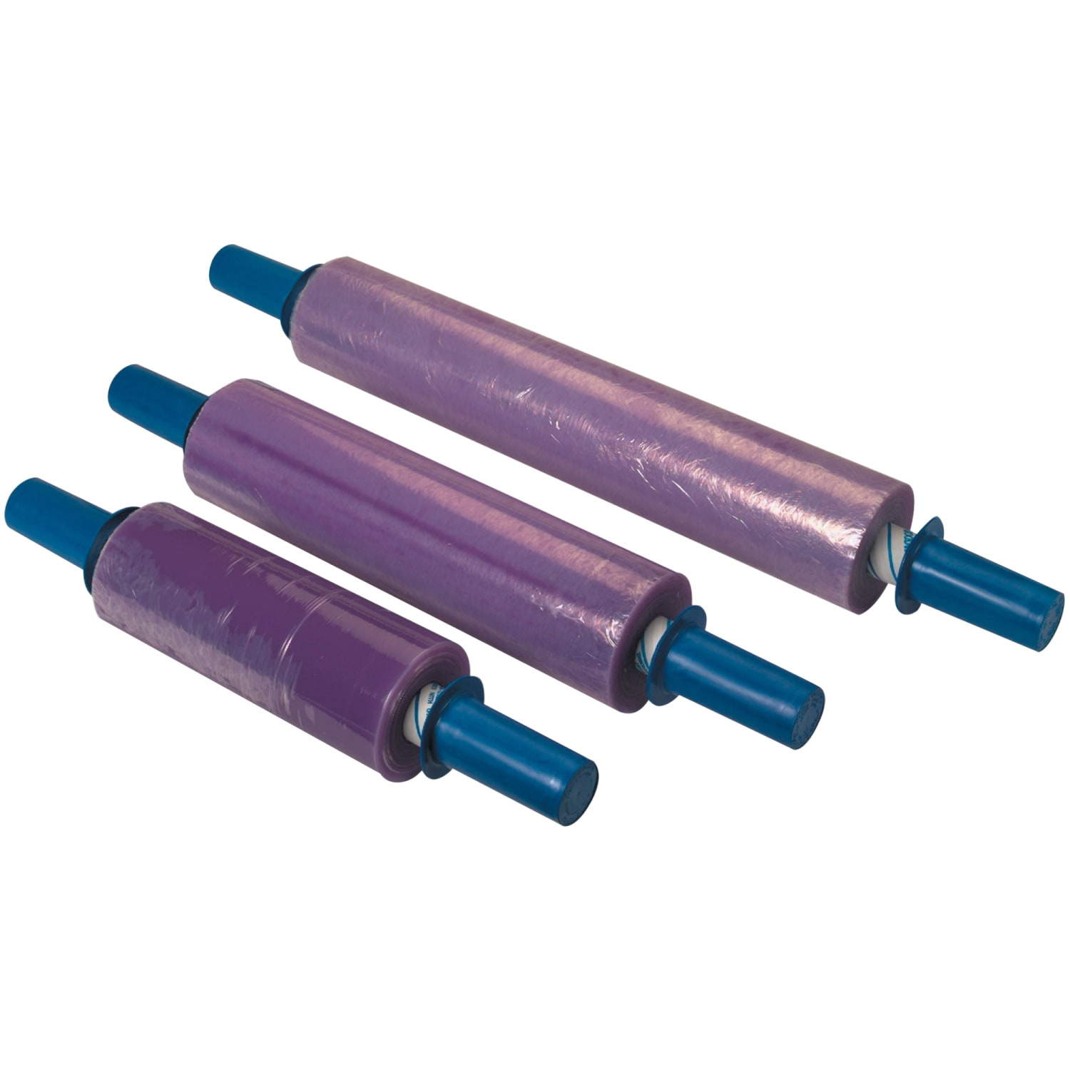 GoodWrappers Stretch Film, Premium Puncture-Resistant Blown Film, 80 Gauge, 10in x 1000ft, Purple, Pack Of 4 - Image 5