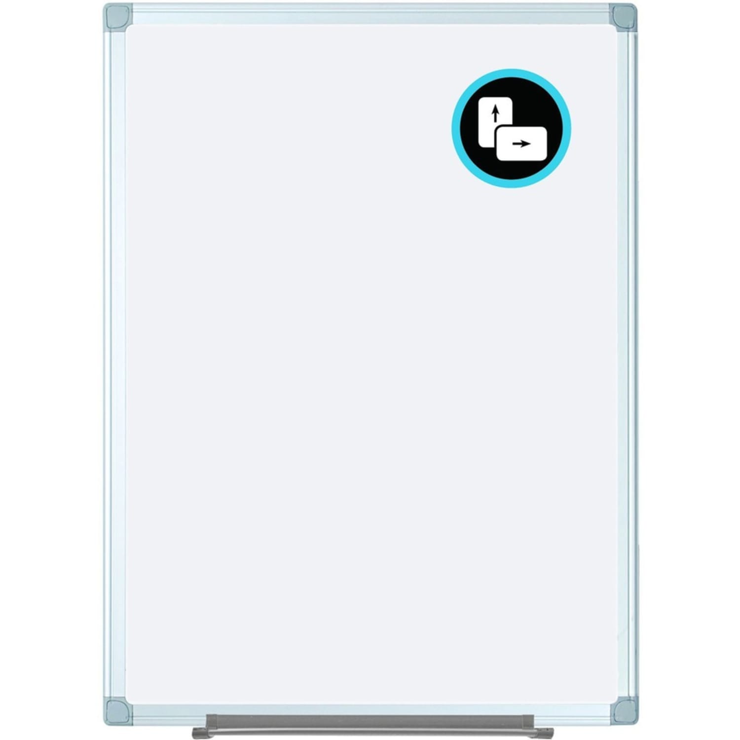 MasterVision Earth Silver Easy Clean Non-Magnetic Melamine Dry-Erase Whiteboard, 48in x 72in, 80% Recycled, Aluminum Frame With Silver Finish - Image 6