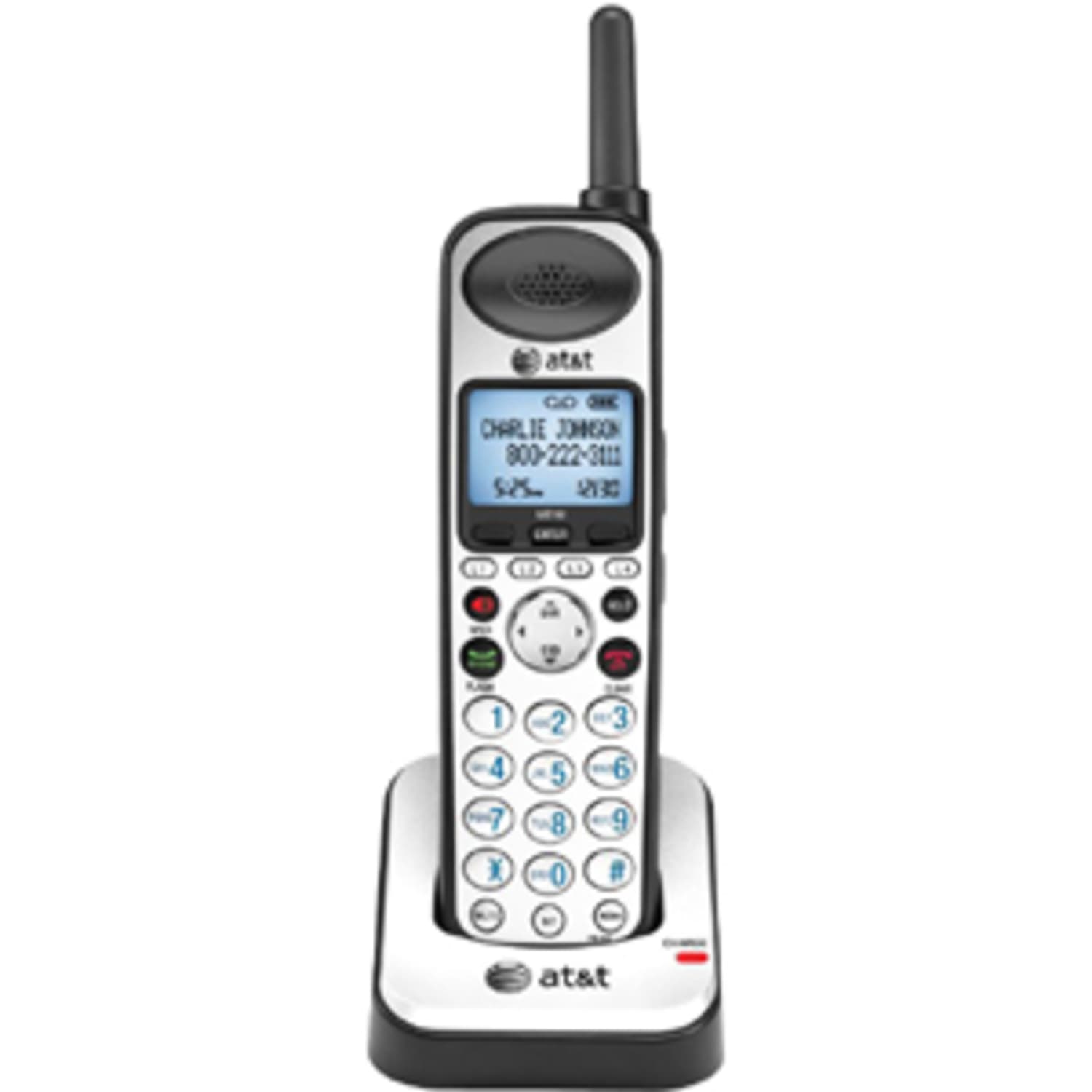 AT&T SB67108 4-Line DECT 6.0 Digital Cordless Handset, Silver/Black - Image 4