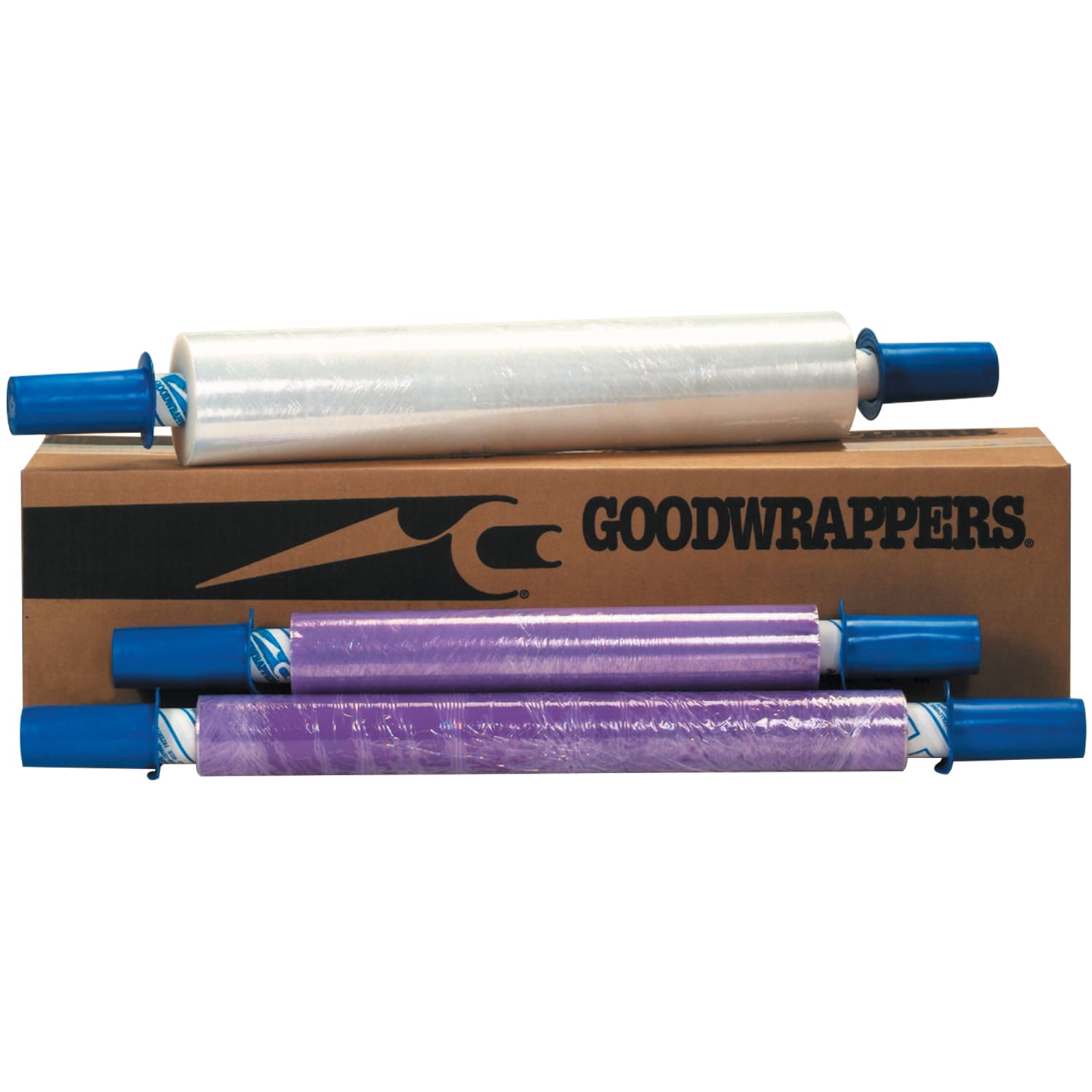 GoodWrappers Stretch Film, Premium Puncture-Resistant Blown Film, 80 Gauge, 20in x 1000ft, Purple, Pack Of 4 - Image 4