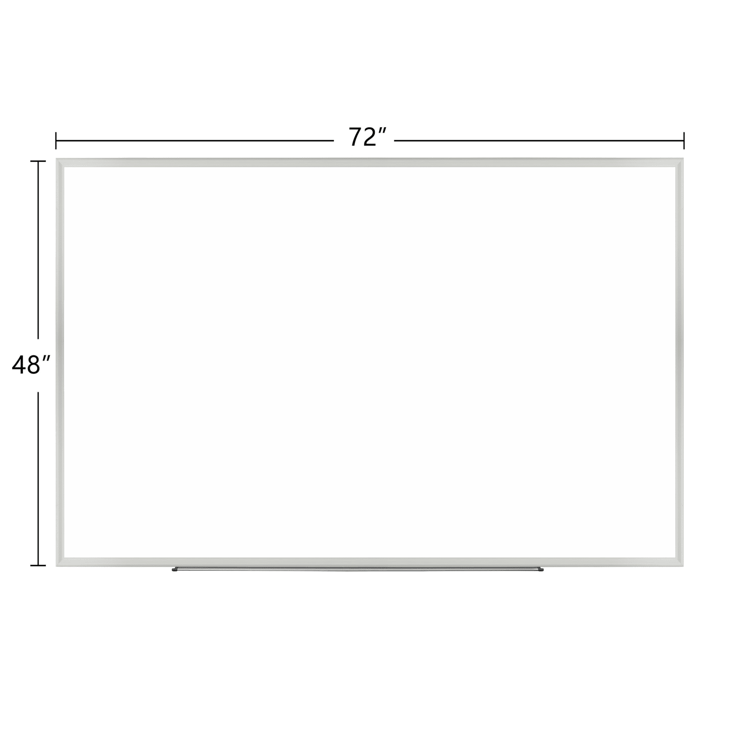 Realspace Magnetic Dry-Erase Whiteboard, 48ft" x 72in , Aluminum Frame With Silver Finish - Image 3