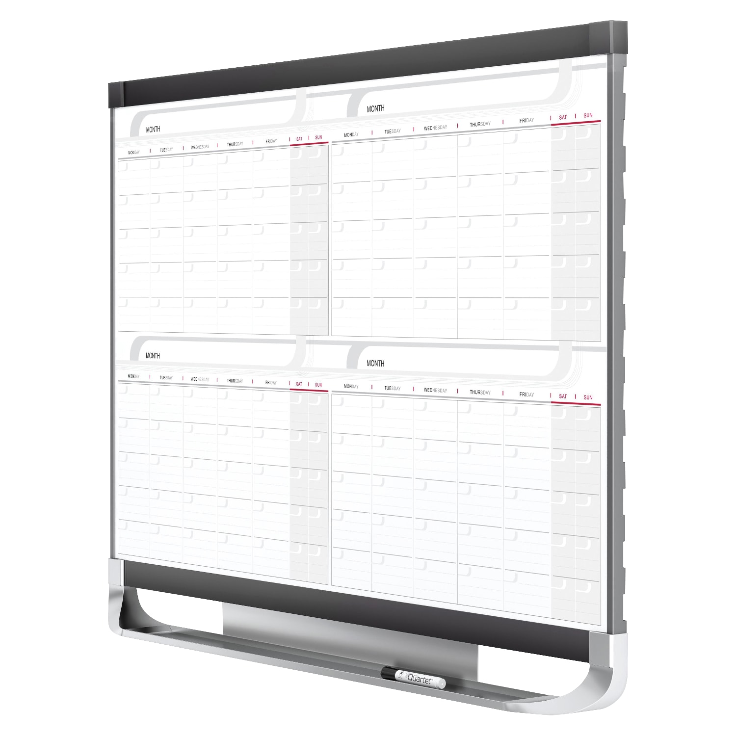 Quartet Prestige 2 Magnetic Four Month Calendar Board, 4ft x 3ft, Total Erase Surface - Monthly - 4 Month - 4MCP43P2 - Image 4
