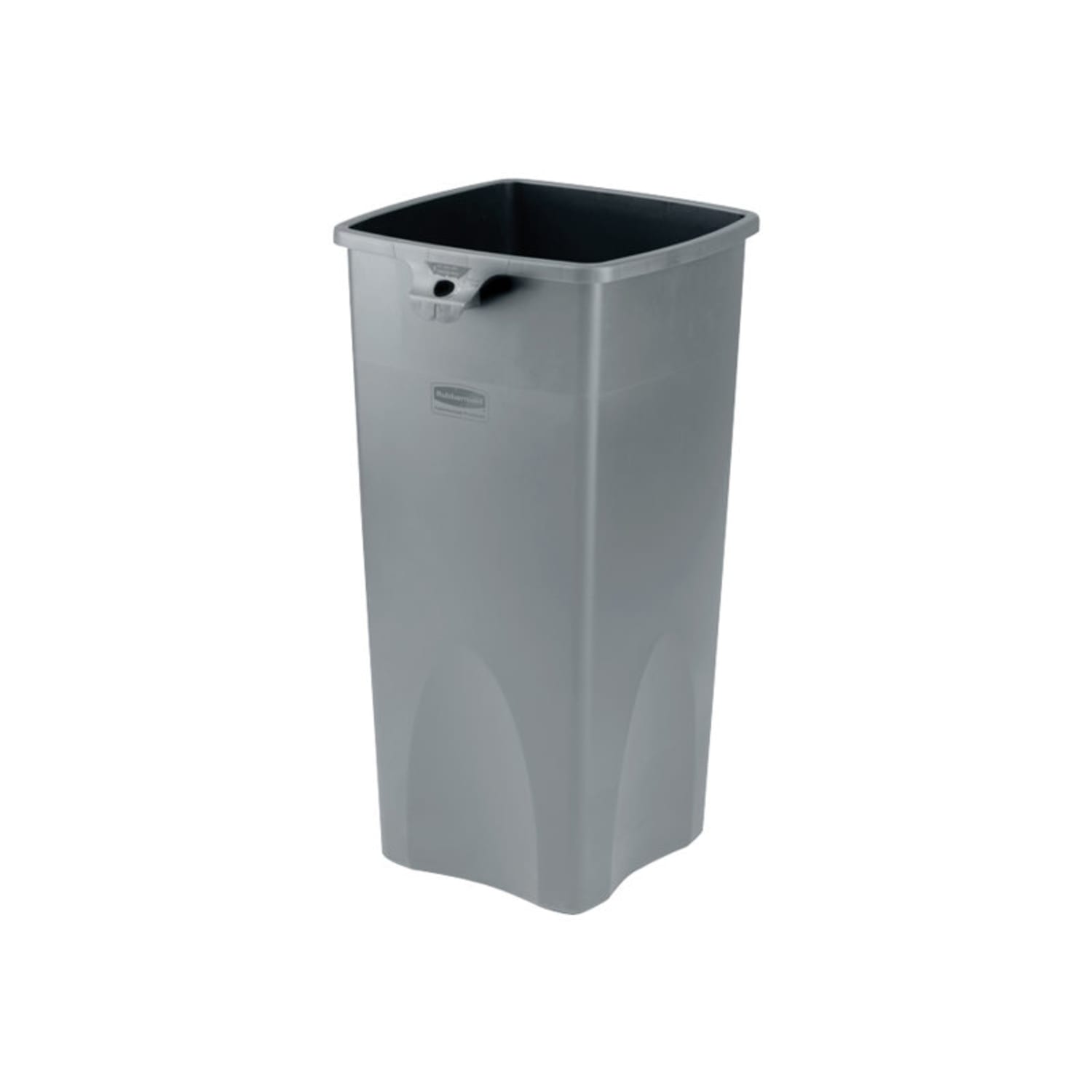 Rubbermaid Square Plastic Trash Container, 23 Gallons, 31inH x 15-1/2inW x 16-1/2inD, Gray - Image 3