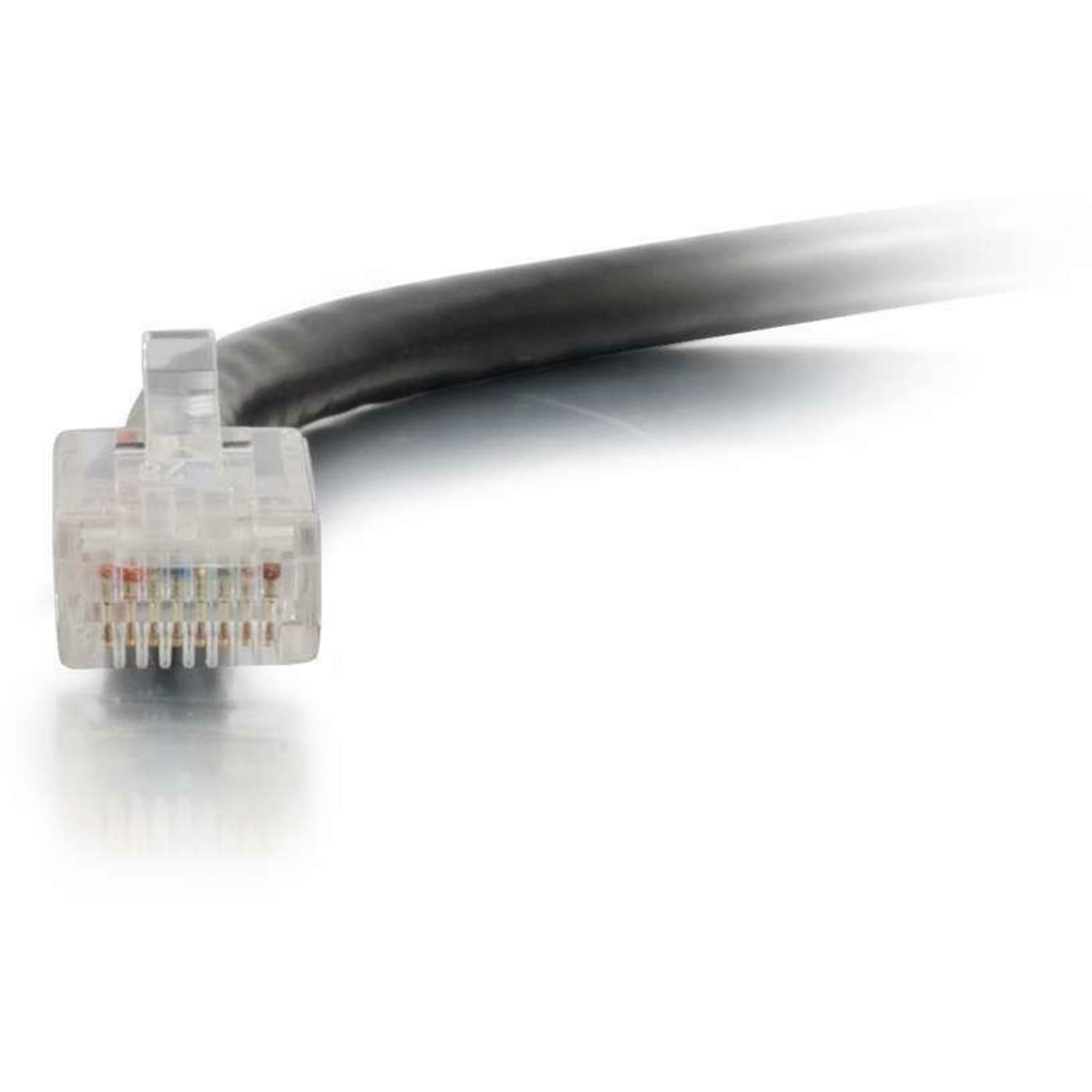 C2G-7ft Cat5e Non-Booted Unshielded (UTP) Network Patch Cable - Black - Category 5e for Network Device - RJ-45 Male - RJ-45 Male - 7ft - Black - Image 3