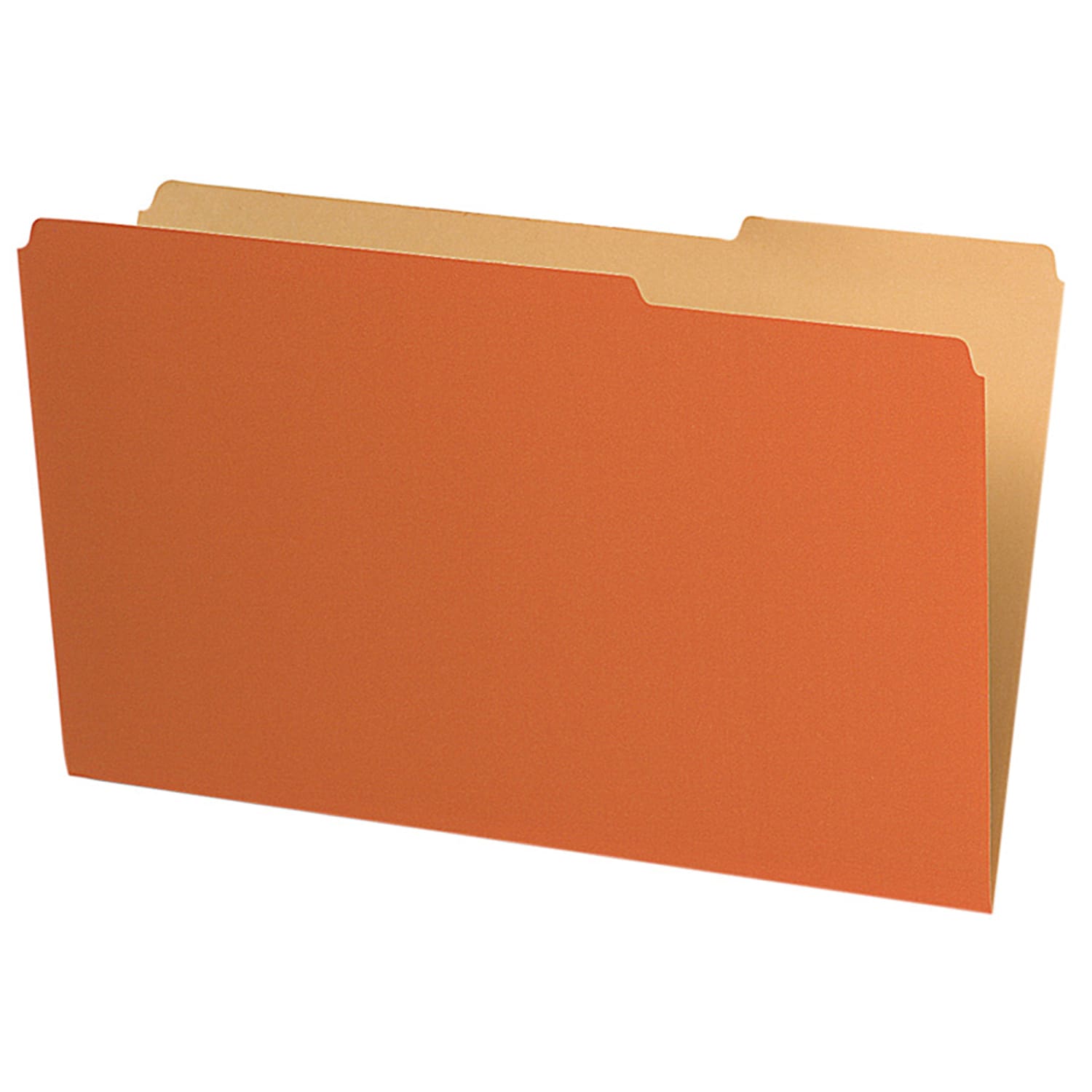 Pendaflex Legal-Size Interior File Folders, 1/3 Cut, Orange, Box Of 100