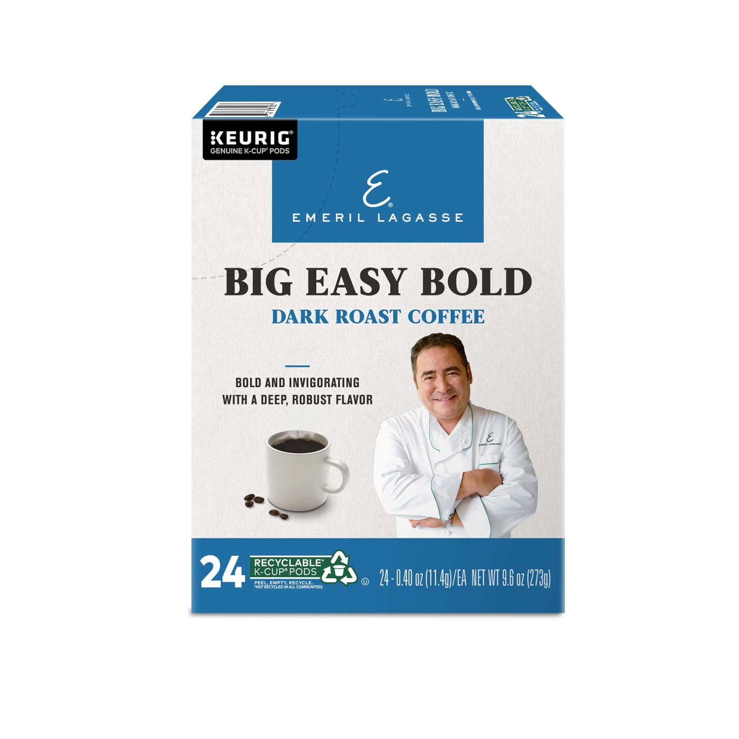 Emeril Big Easy Bold Coffee Keurig Single-Serve K-Cup Pods, Dark Roast, 24 Pods Per Pack, Case Of 4 Packs - Image 4