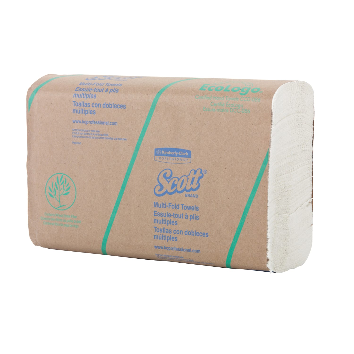 Scott Multi-Fold 2-Ply Paper Towels, 100 Sheets Per Pack, Pack Of 16 Packs - Image 3